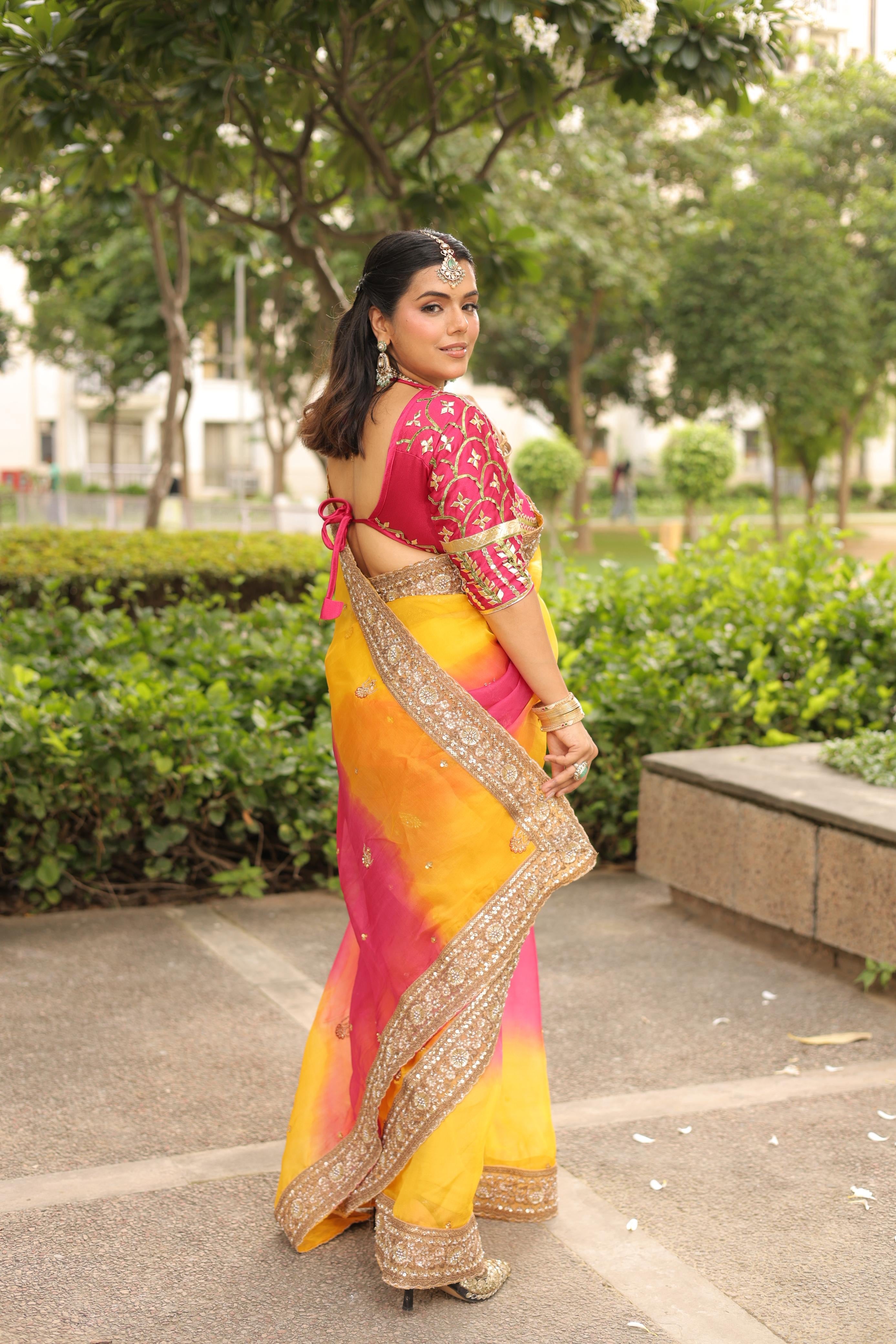 Madhubala - Sitara Aangi Saree Set