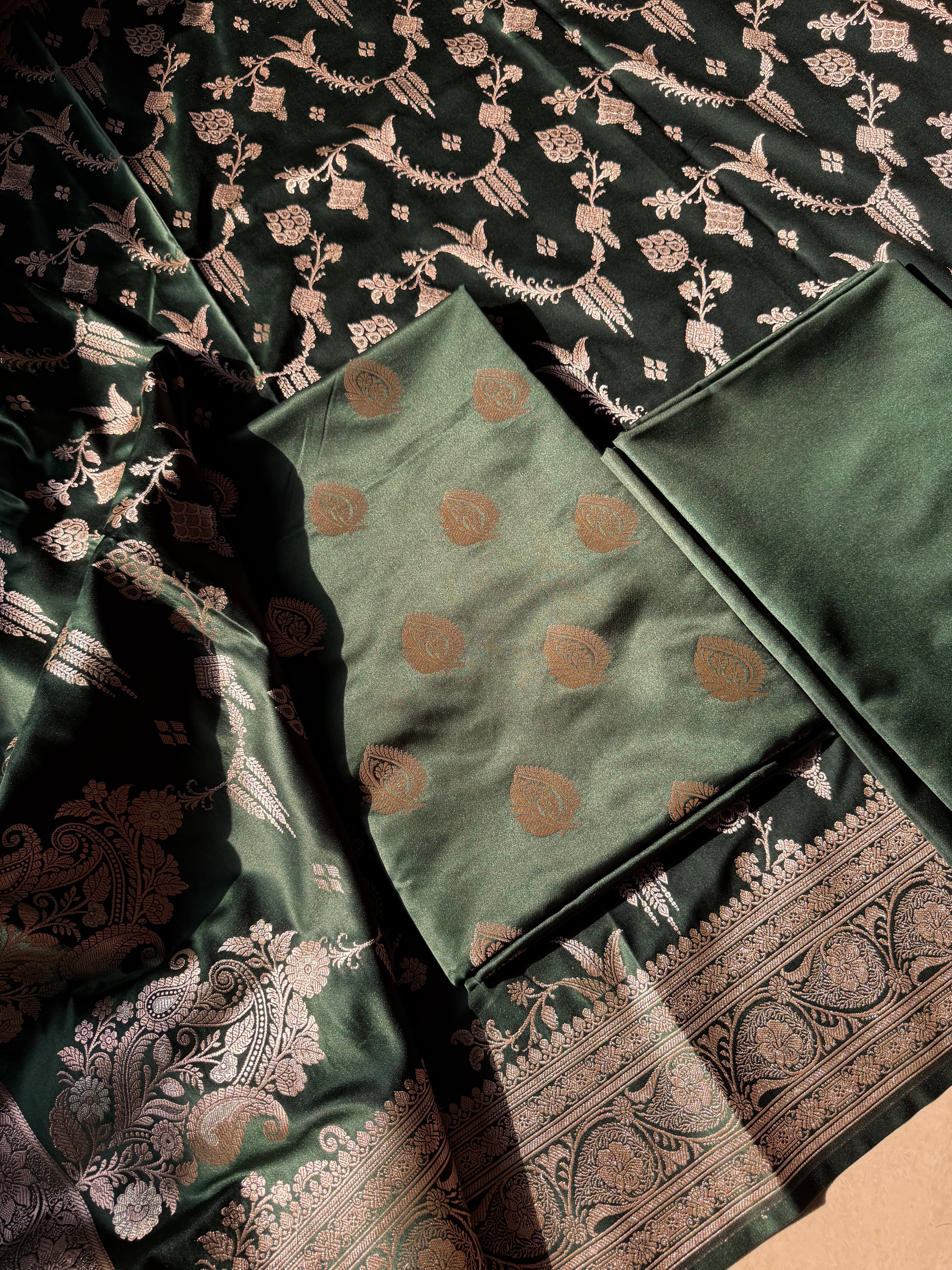 Banarasi Mashru Silk Suit Set