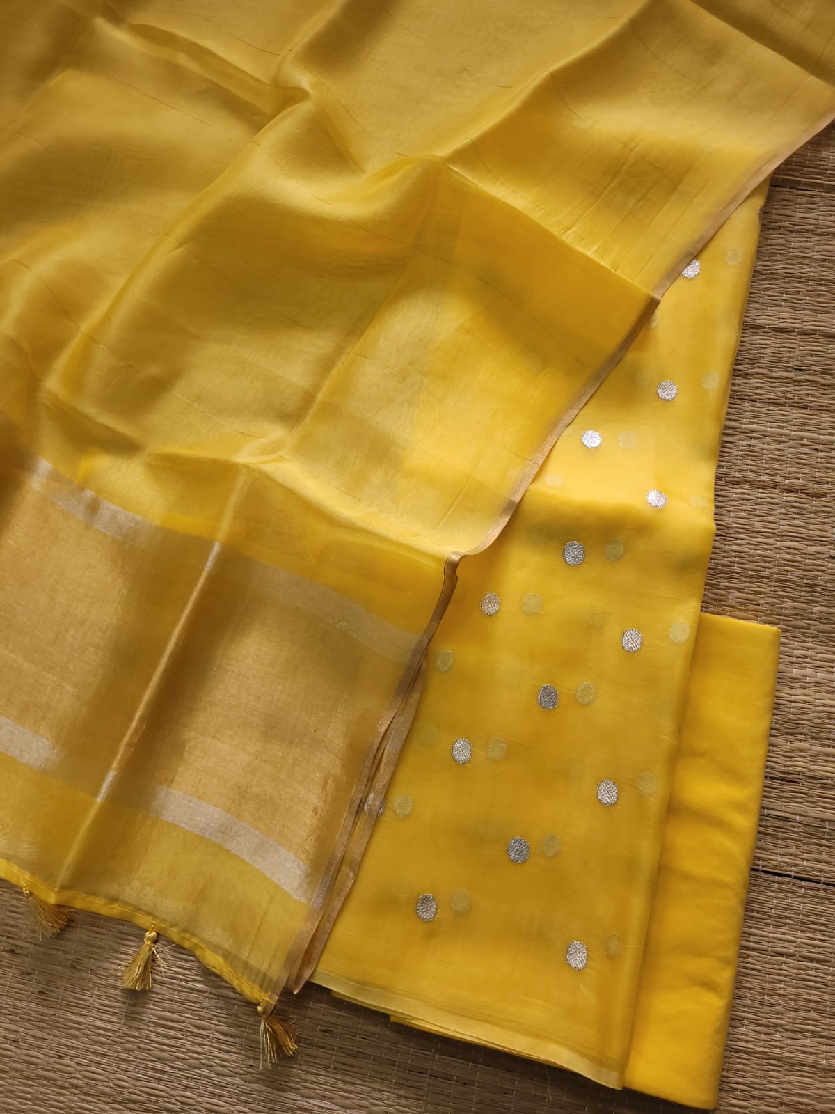 EXCLUSIVE BANARASI PURE ORGANZA SILK SUIT SET