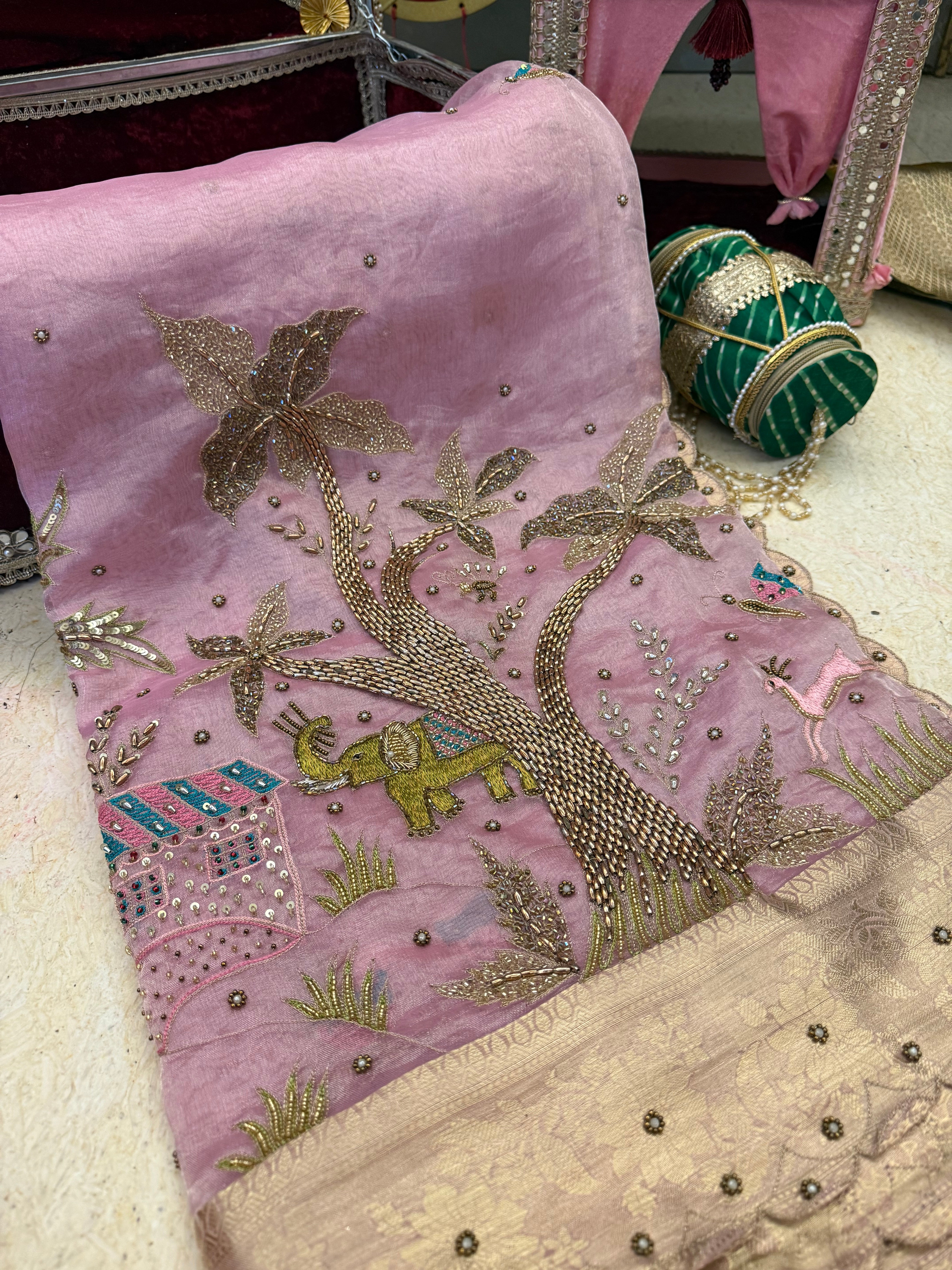 Handwoven Pure Tissue Silk Saree