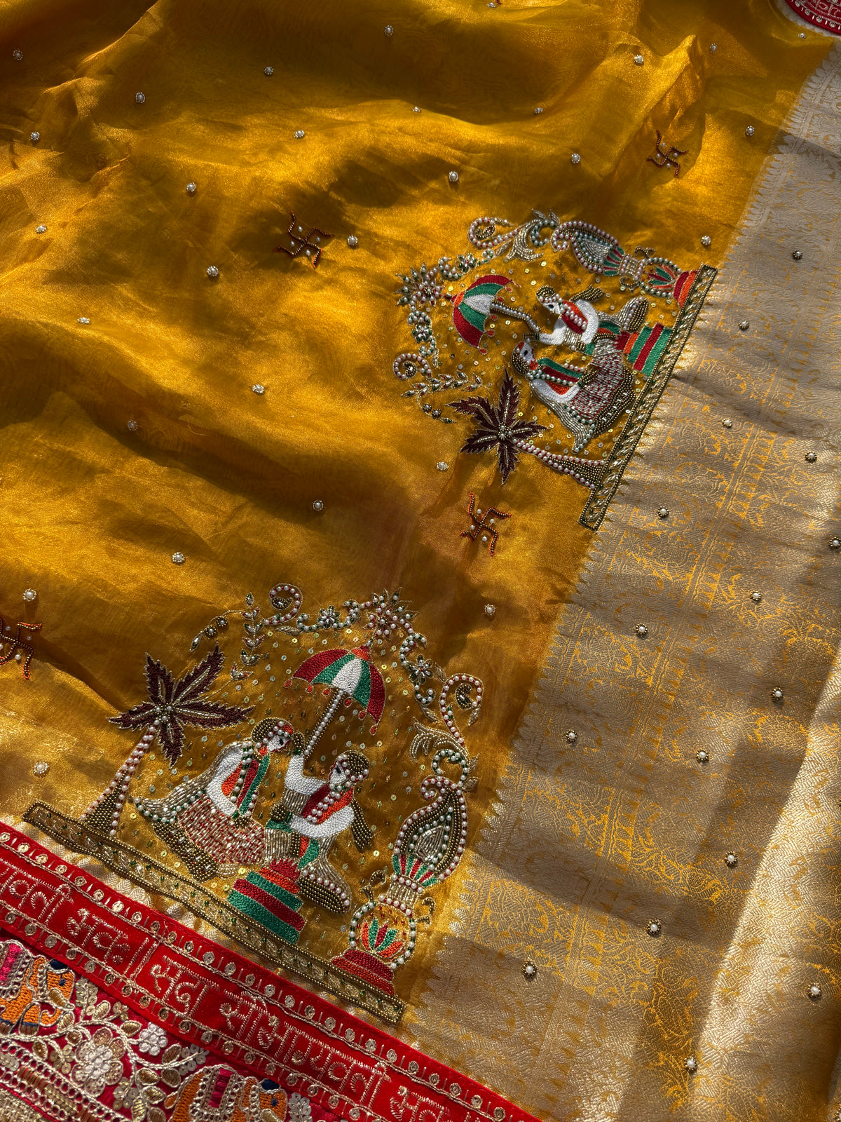 Bihayati Waali Saree - Pure Tissue Silk Saree