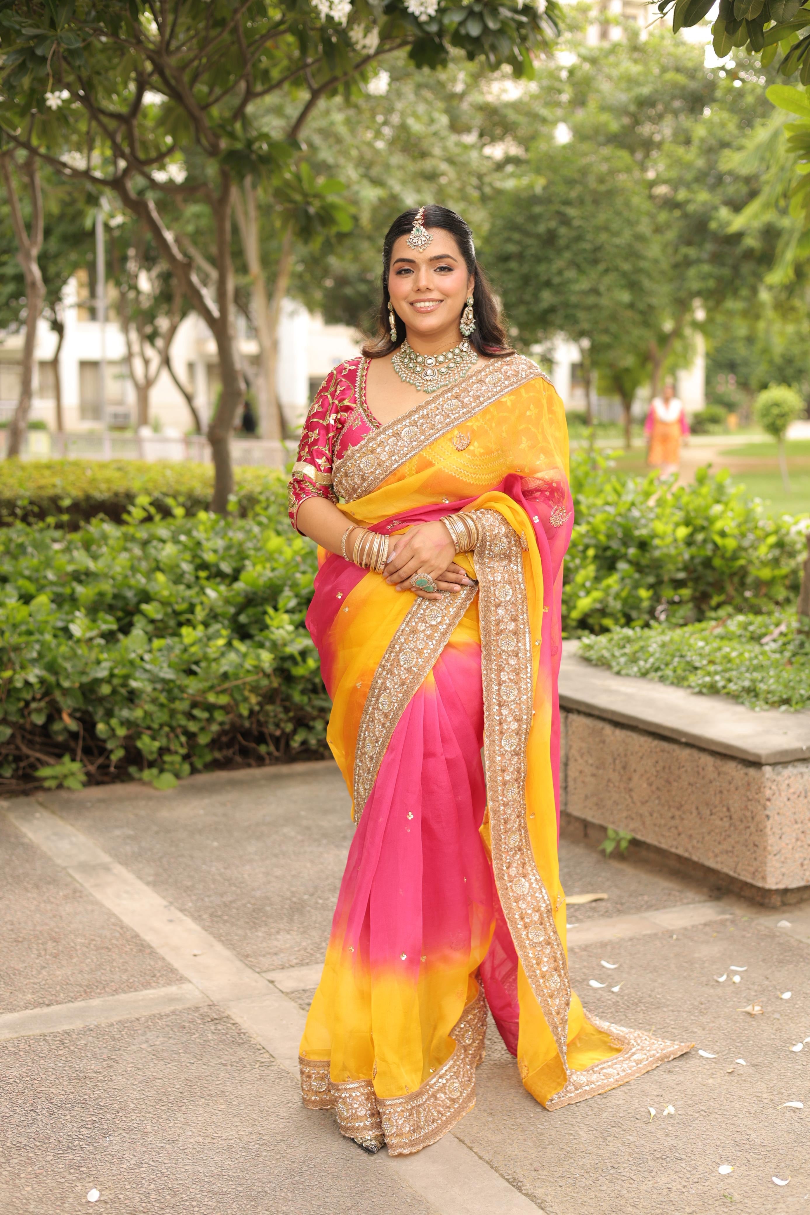 Madhubala - Sitara Aangi Saree Set