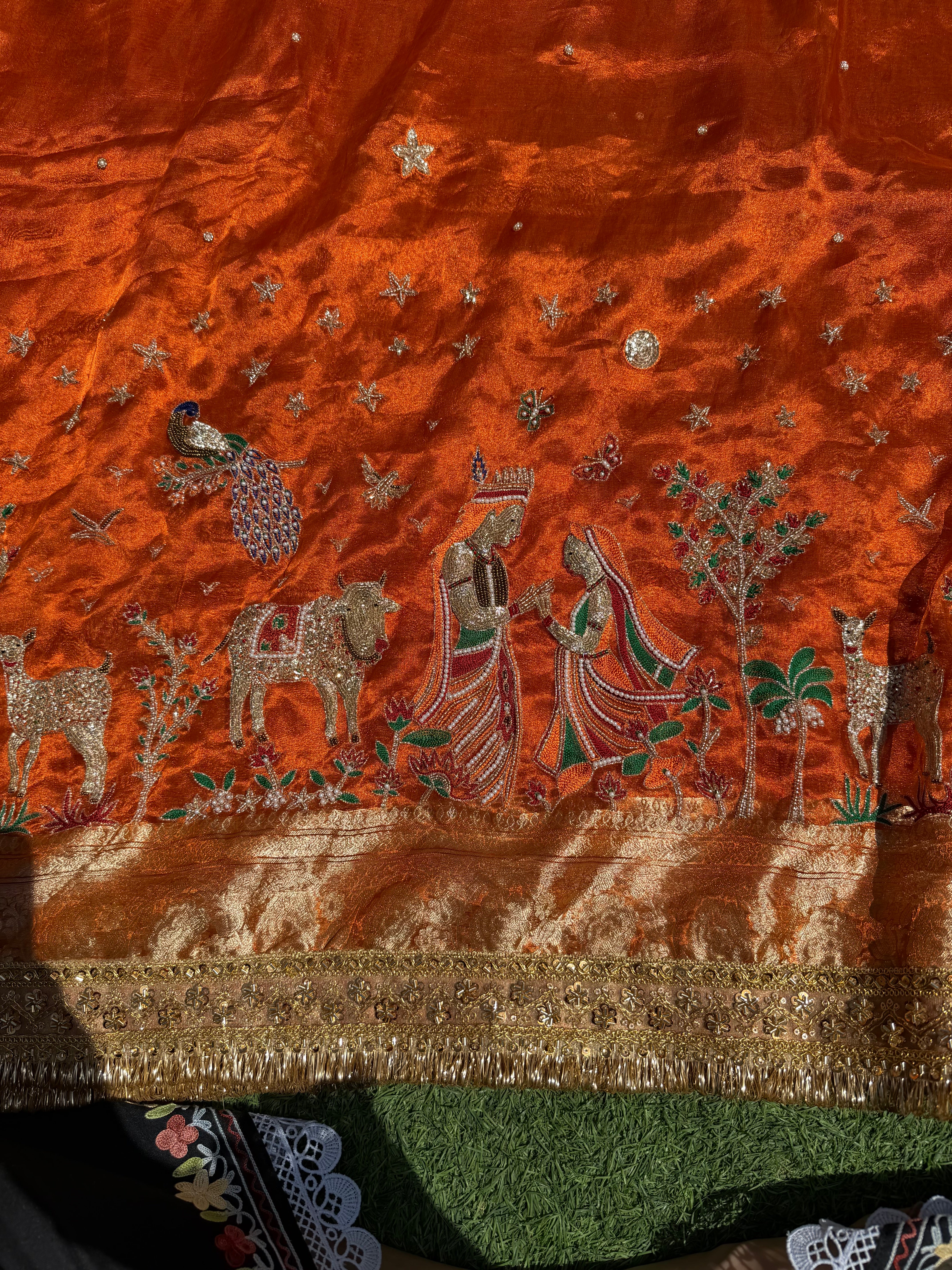 Radhe Krishan Pure Tissue Silk Saree