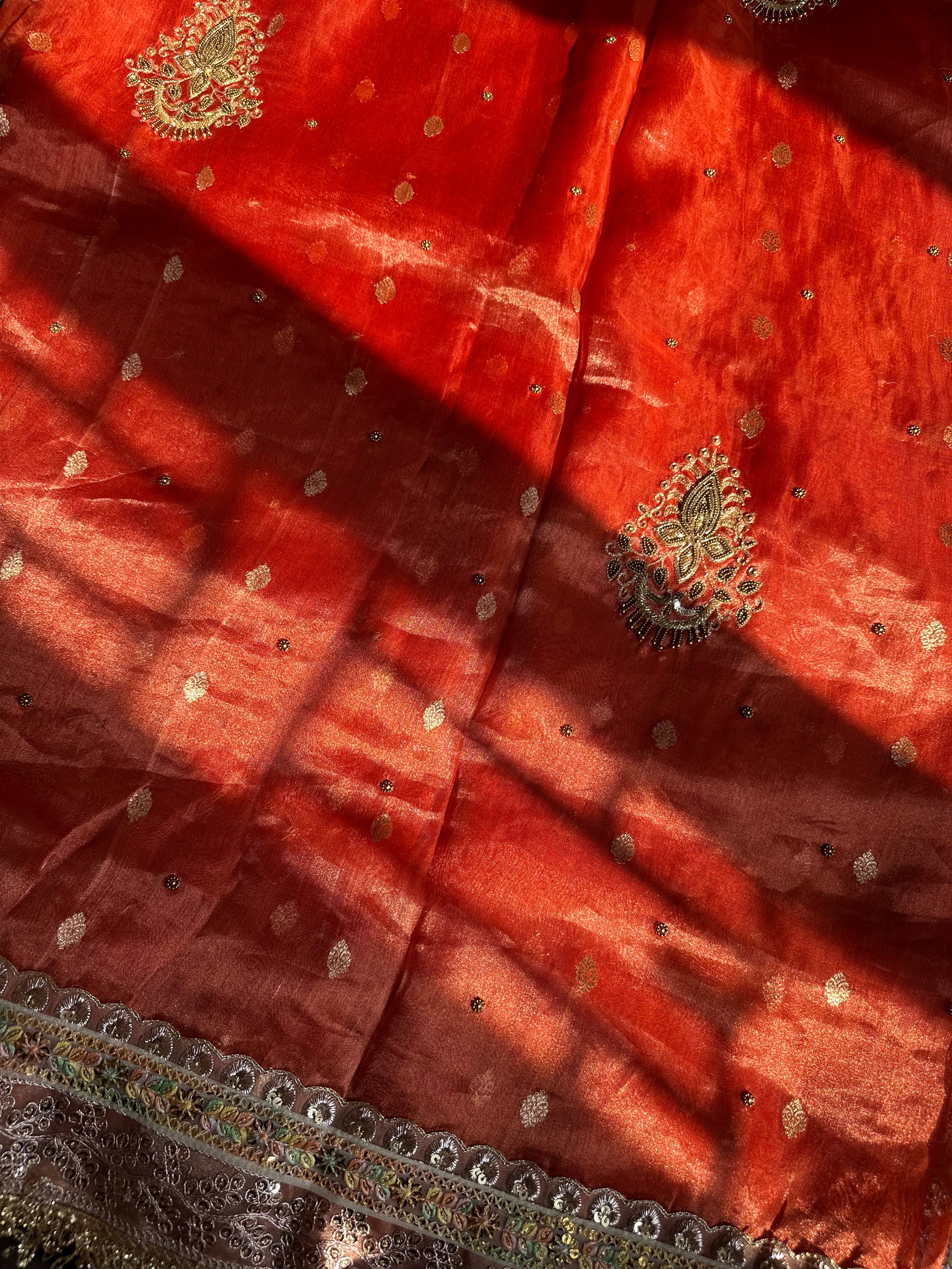 Pure Tissue Silk Saree With Kaduwa Booti