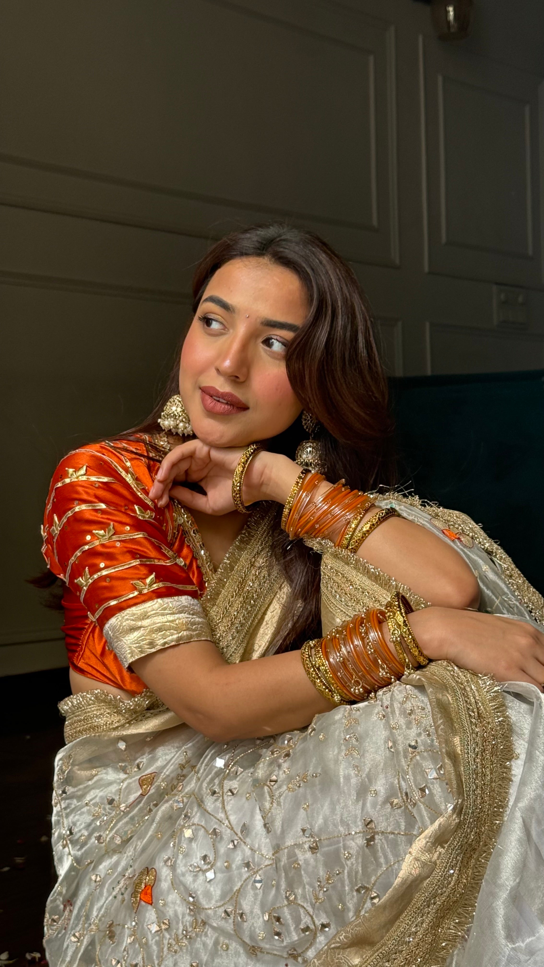 Sonam Choice - Pure Gold Tissue Silk Banarasi Saree