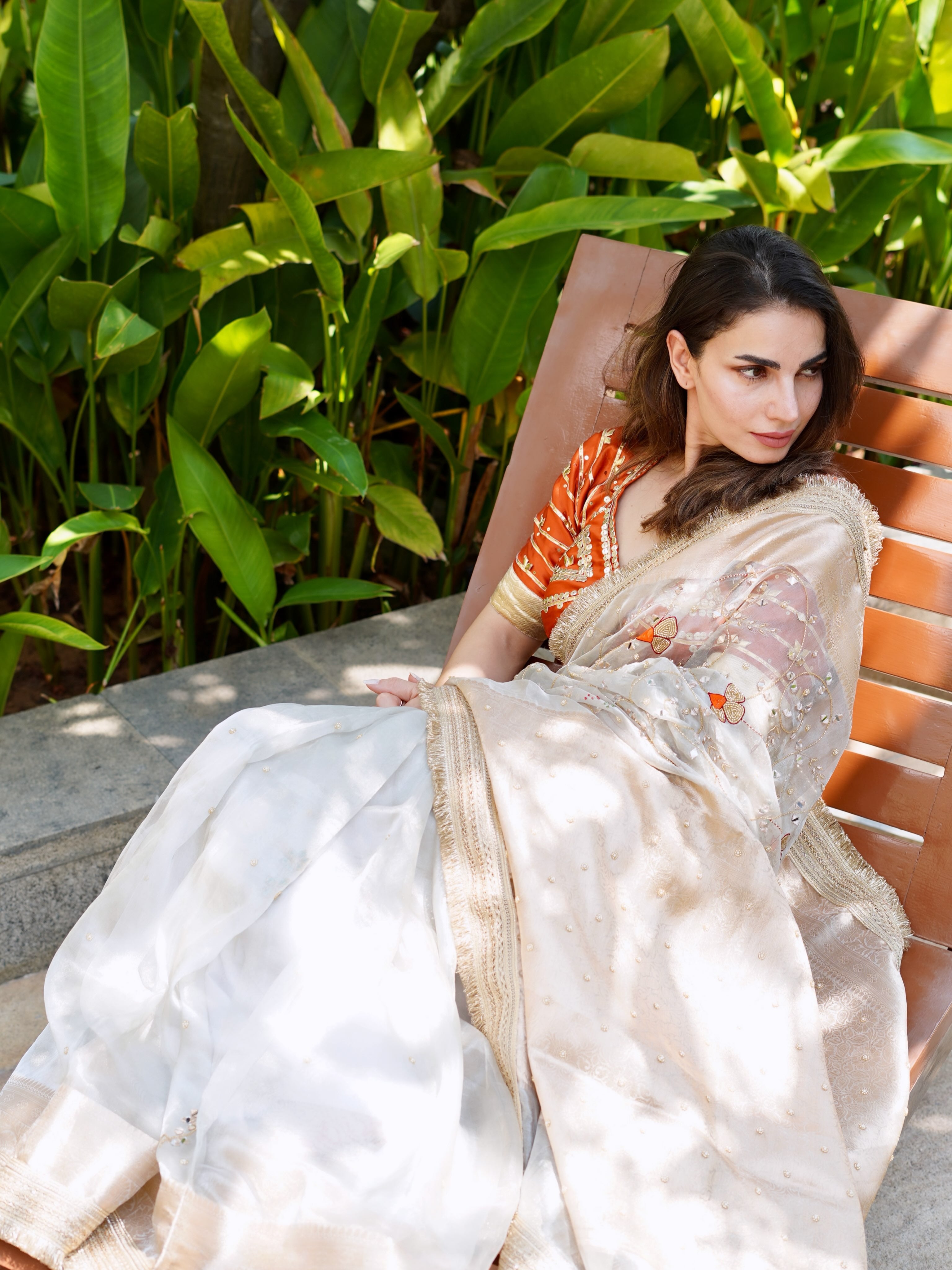 Nikita Malik - Pure Gold Tissue Silk Banarasi Saree