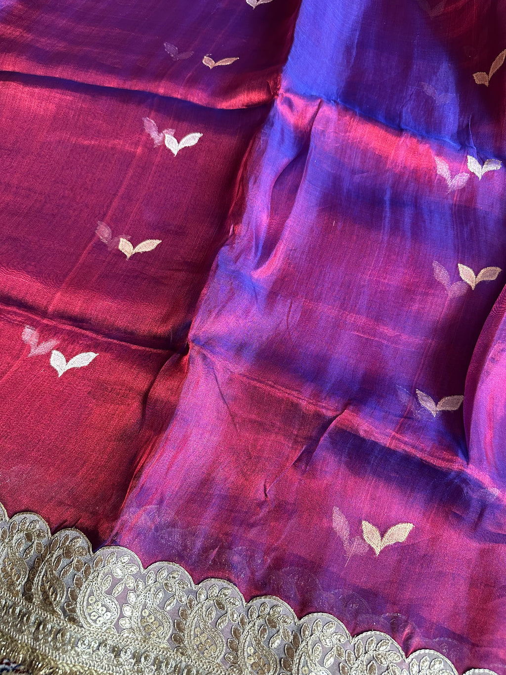 Pure Tissue Silk Saree With Kaduwa Booti