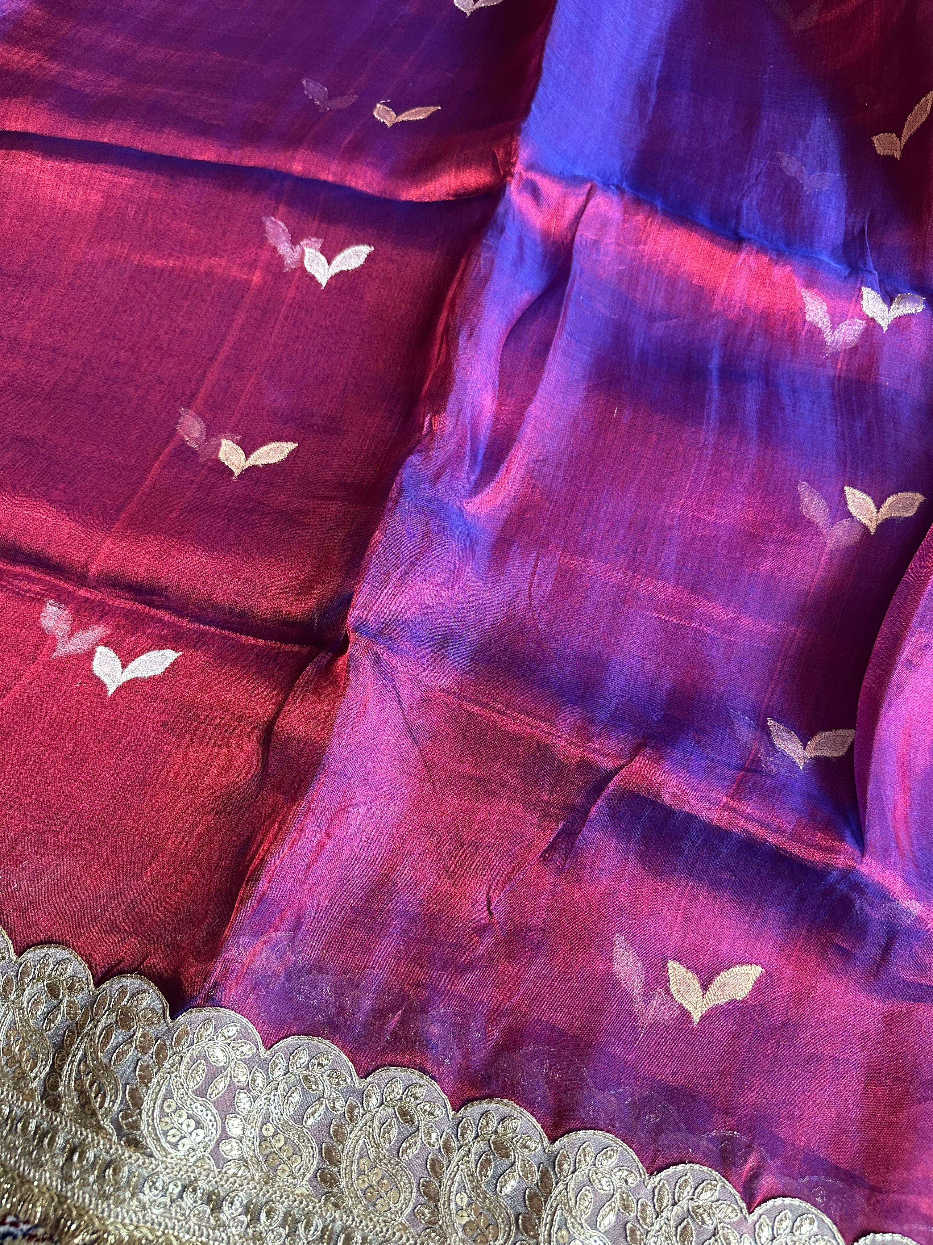 Pure Tissue Silk Saree With Kaduwa Booti
