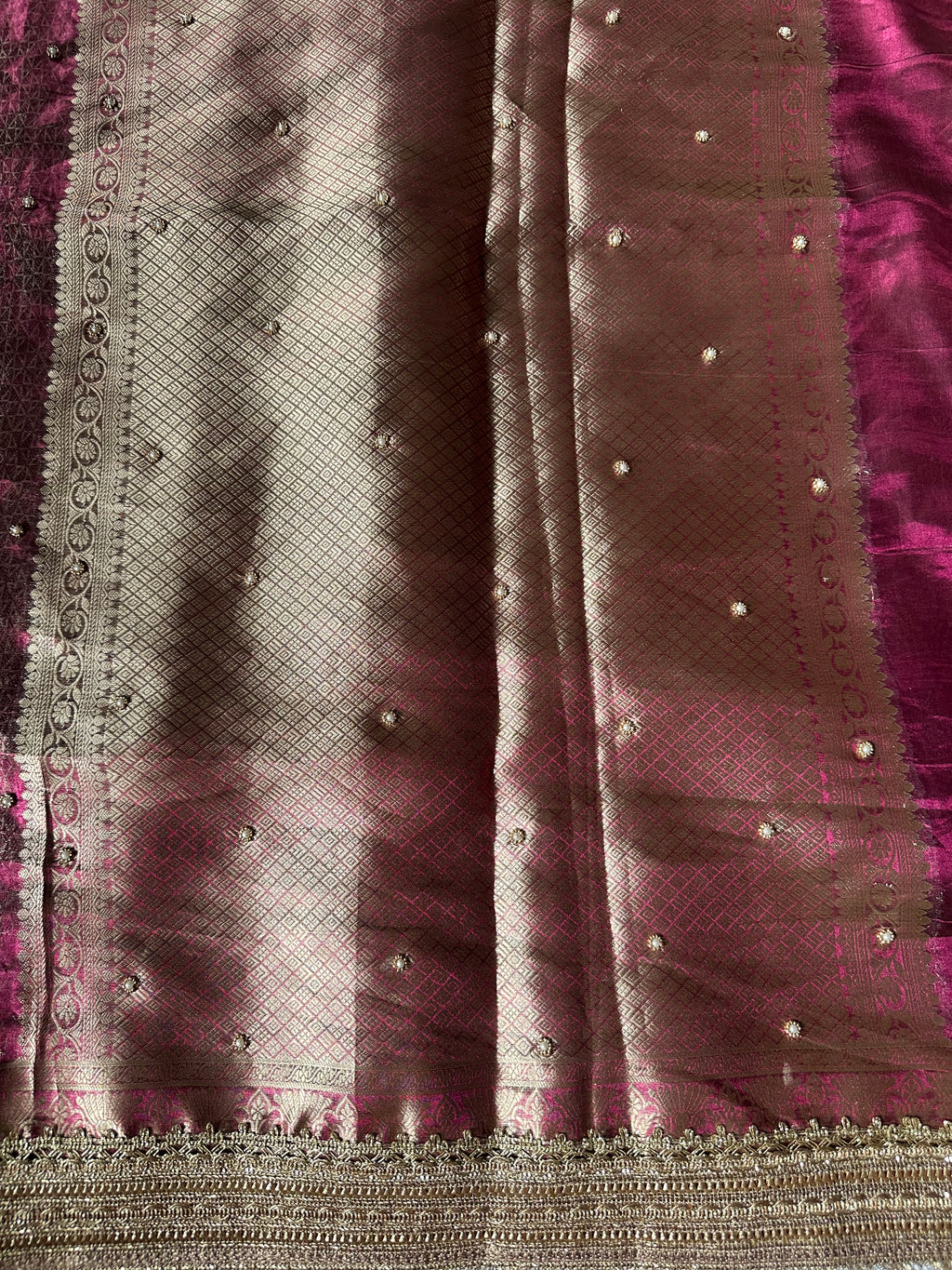 Chetak - Pure Tissue Silk Saree With Hand Embroidery