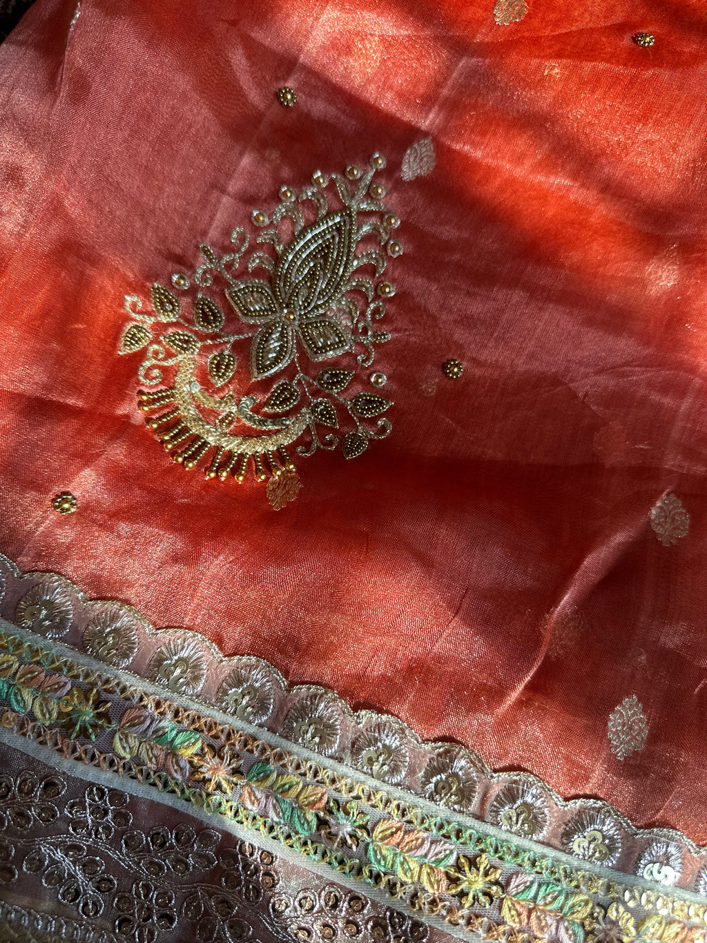 Pure Tissue Silk Saree With Kaduwa Booti