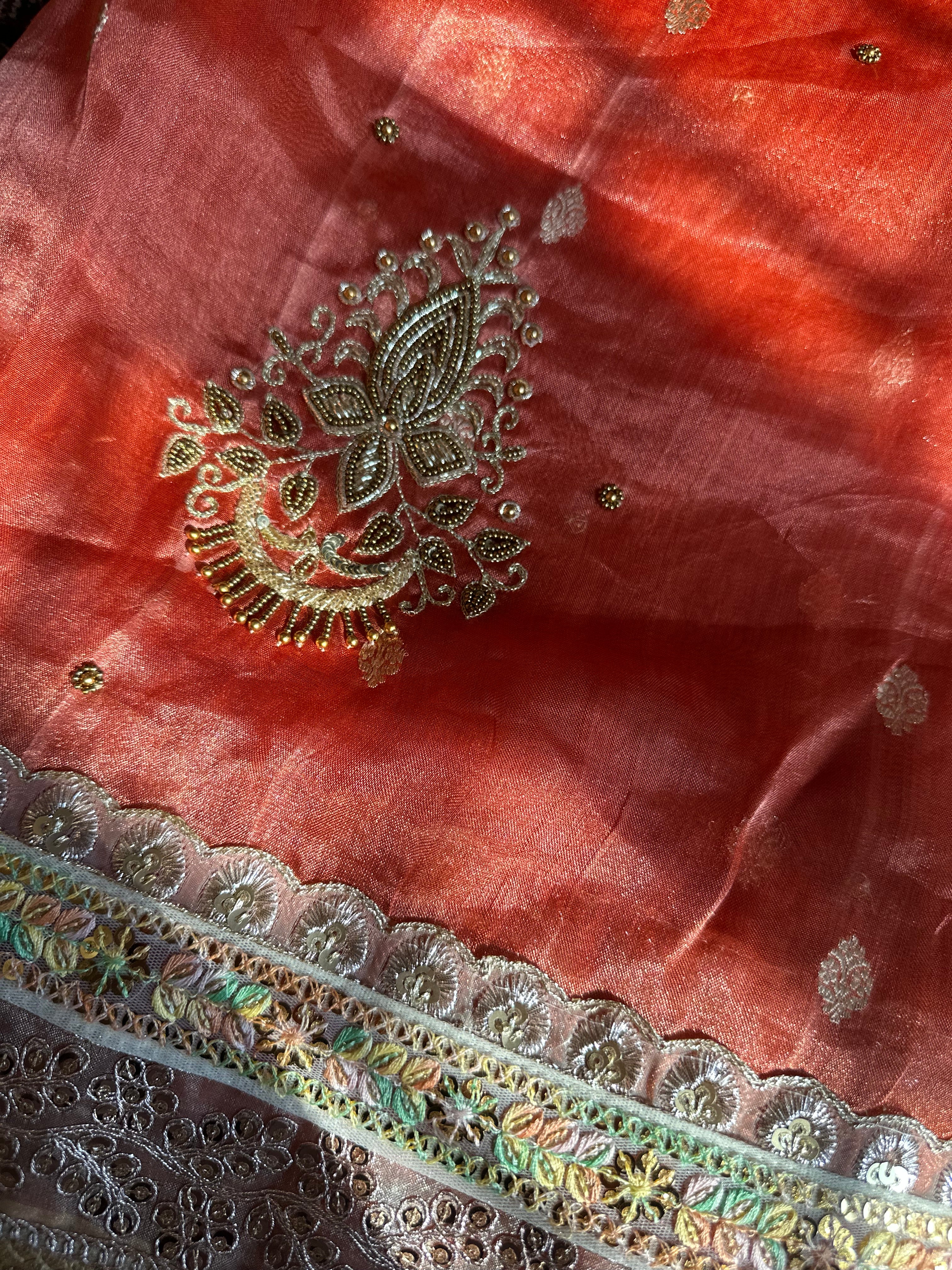 Pure Tissue Silk Saree With Kaduwa Booti