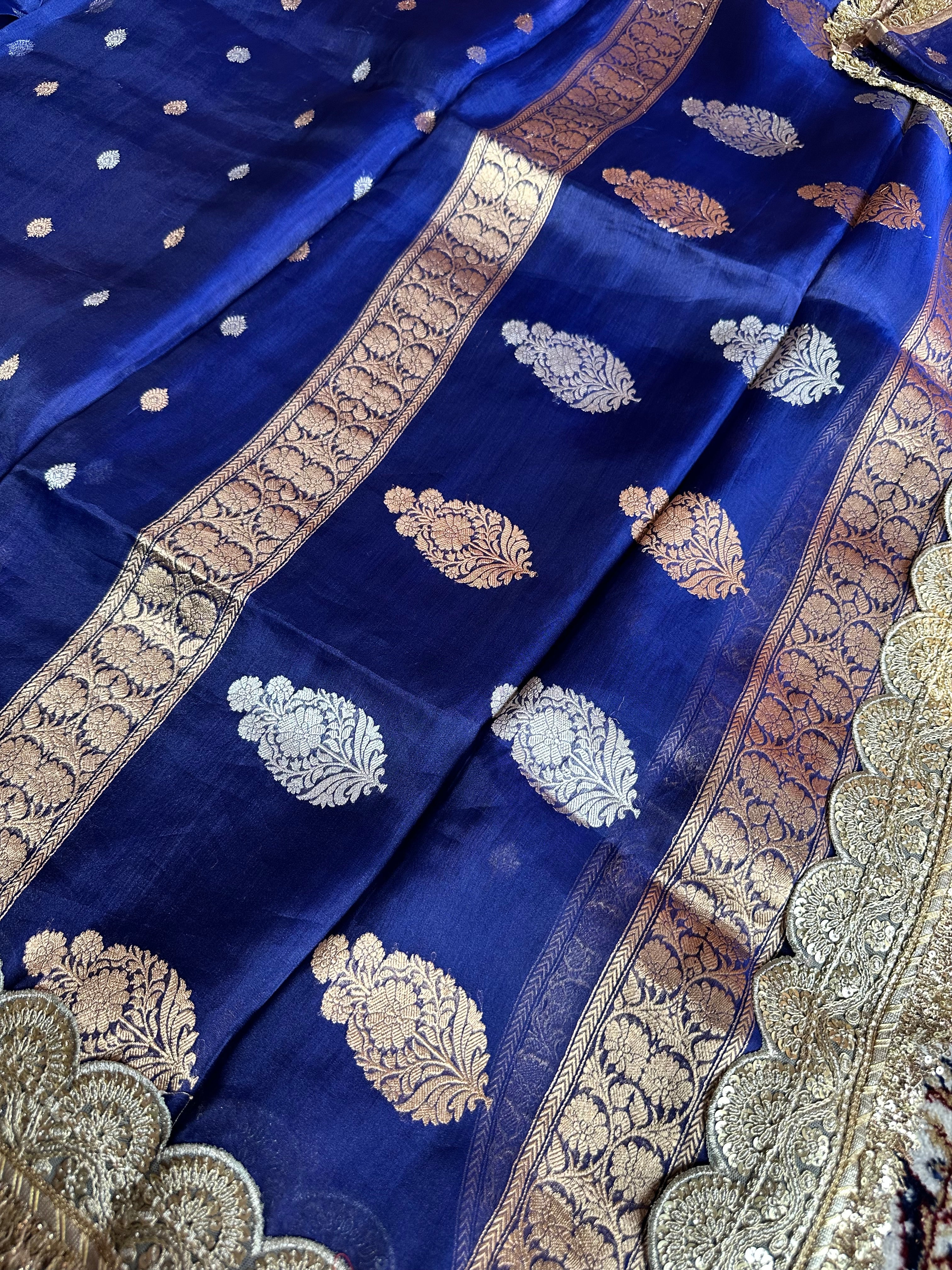 Pure Tissue Silk Saree With Kaduwa Booti