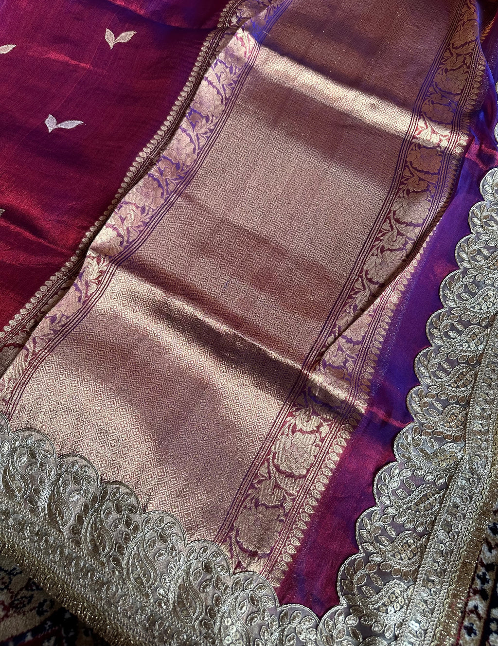Pure Tissue Silk Saree With Kaduwa Booti
