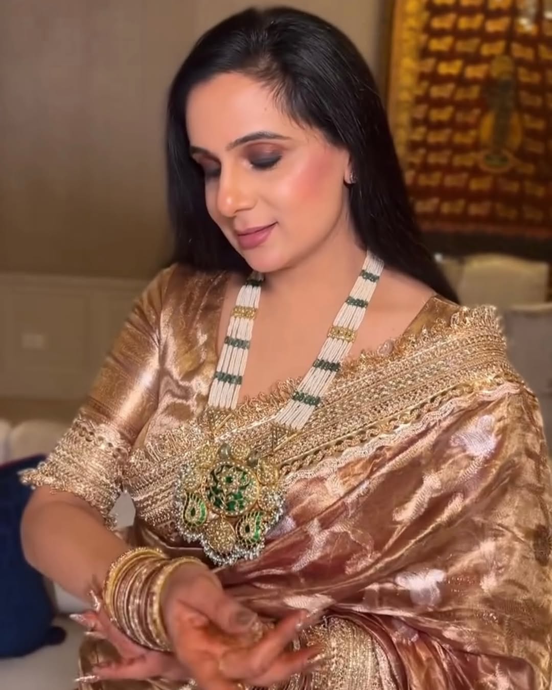 Parul Garg Special - Pure Jangla Tissue Silk Saree