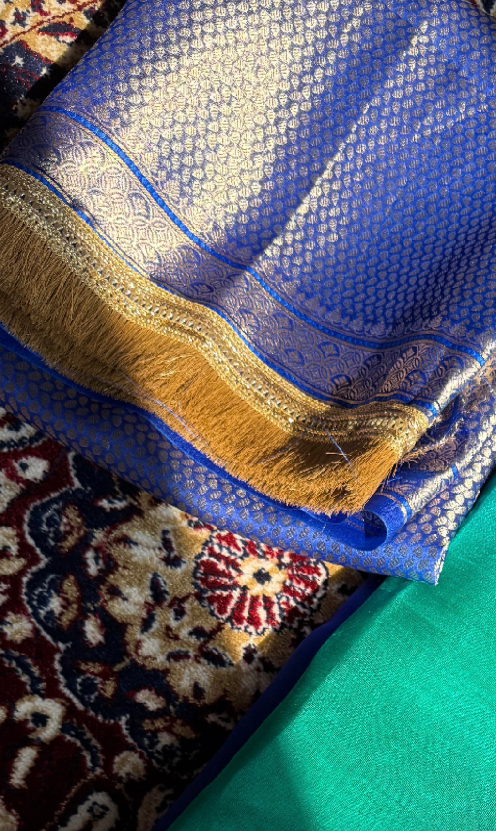 MEWAR — Pure Banarasi Organza Silk Saree With Hand Embroidery
