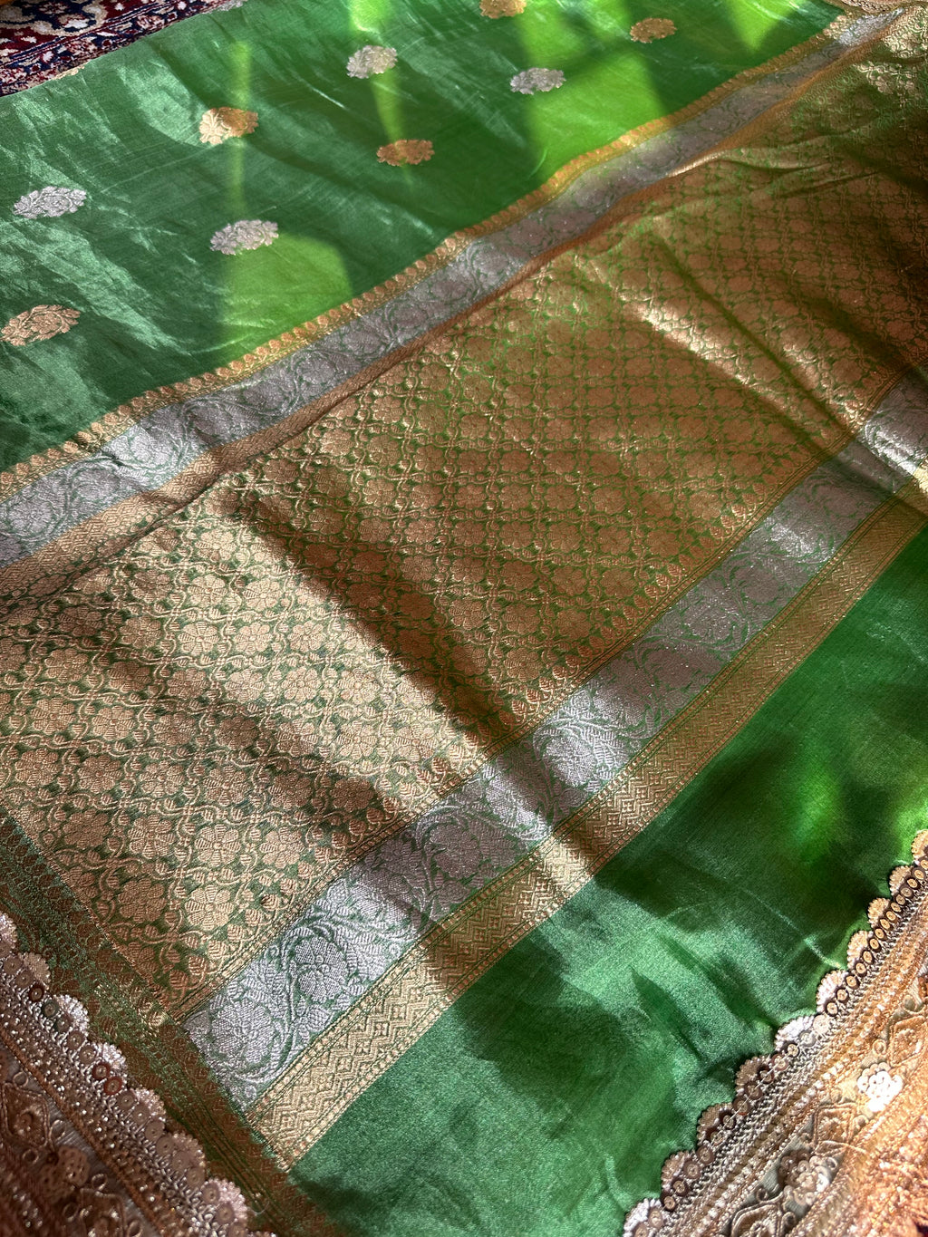 Pure Tissue Silk Saree With Kaduwa Booti