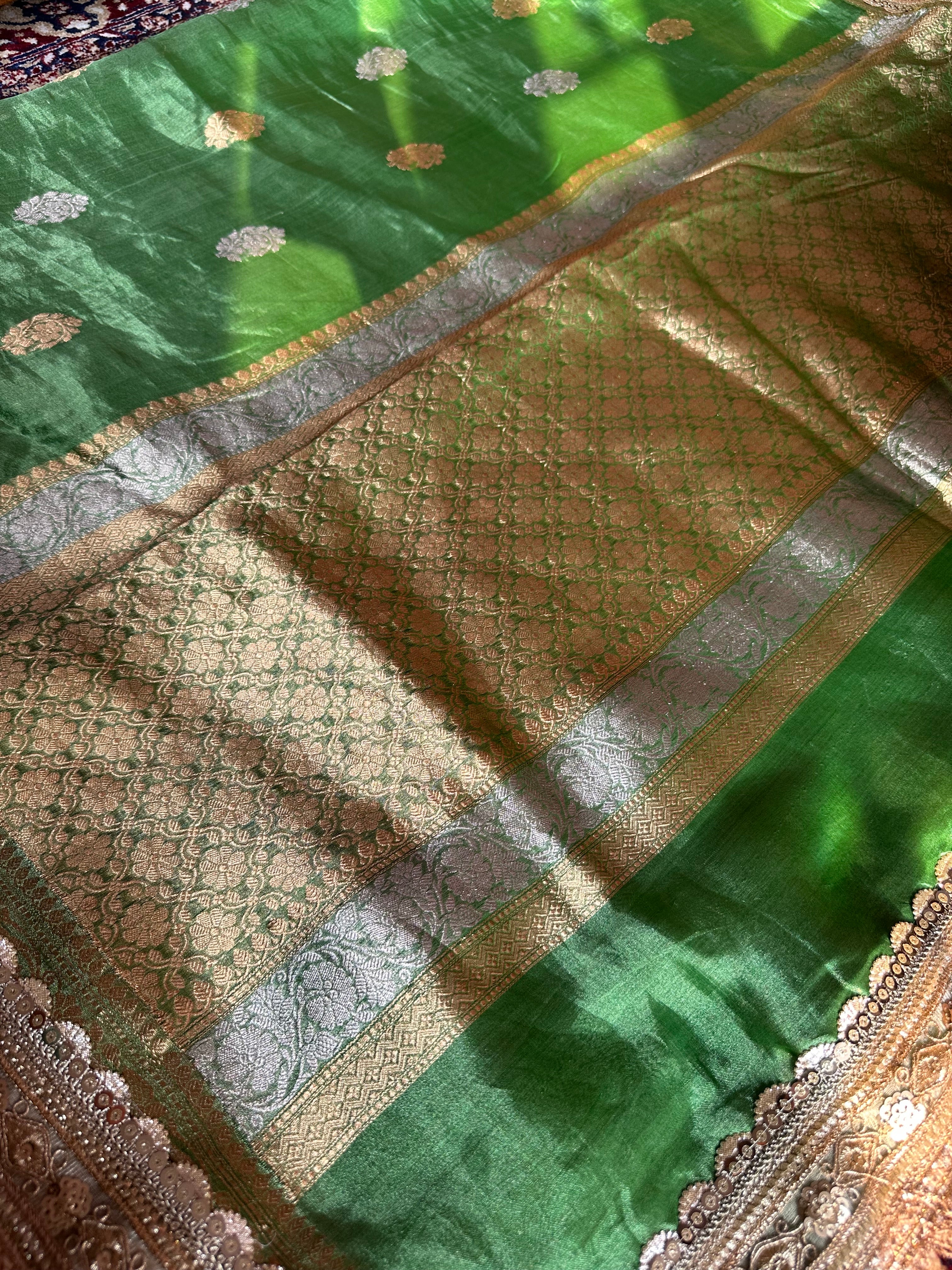 Pure Tissue Silk Saree With Kaduwa Booti