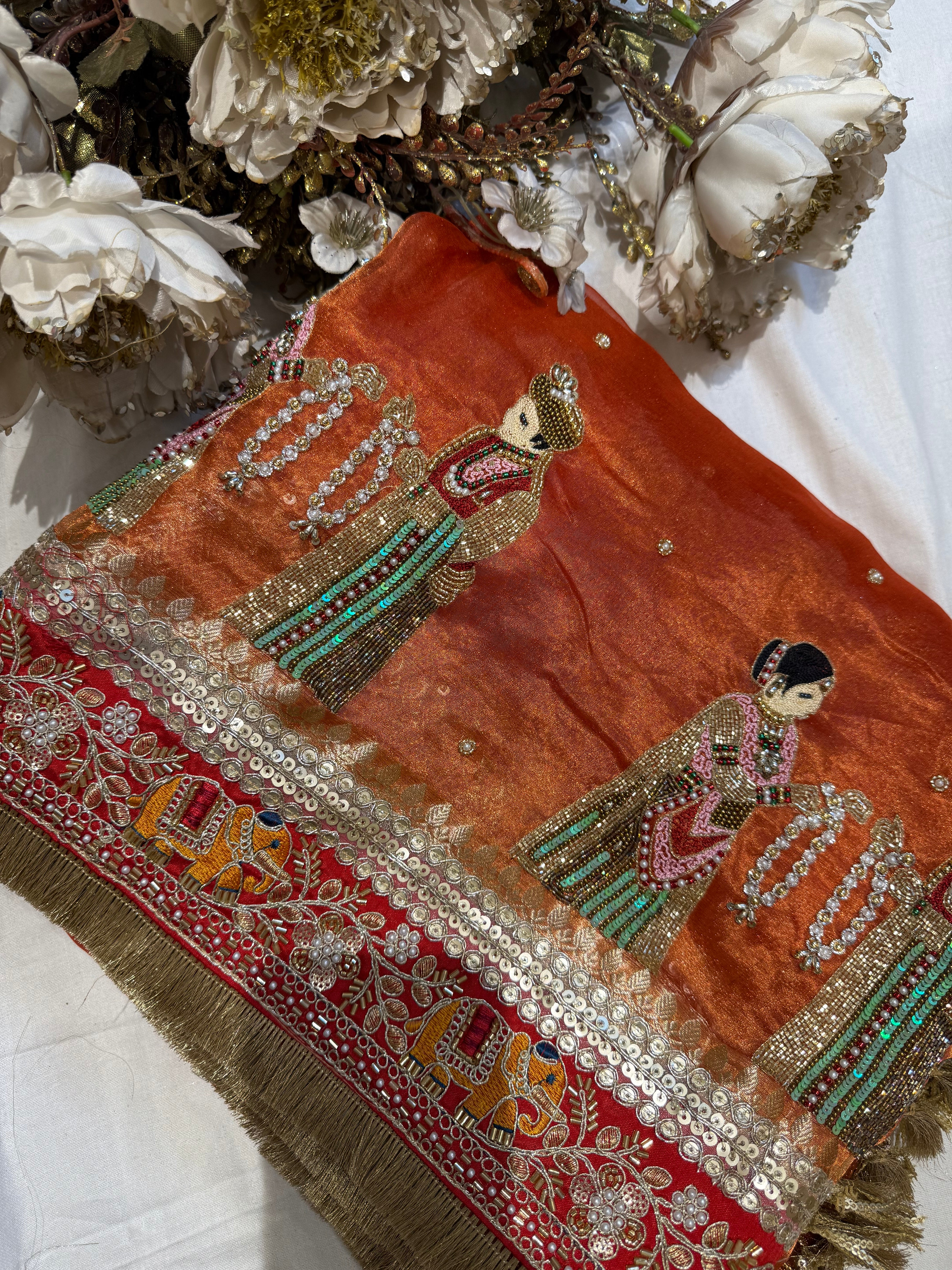 Gajri Varmala Waali Saree