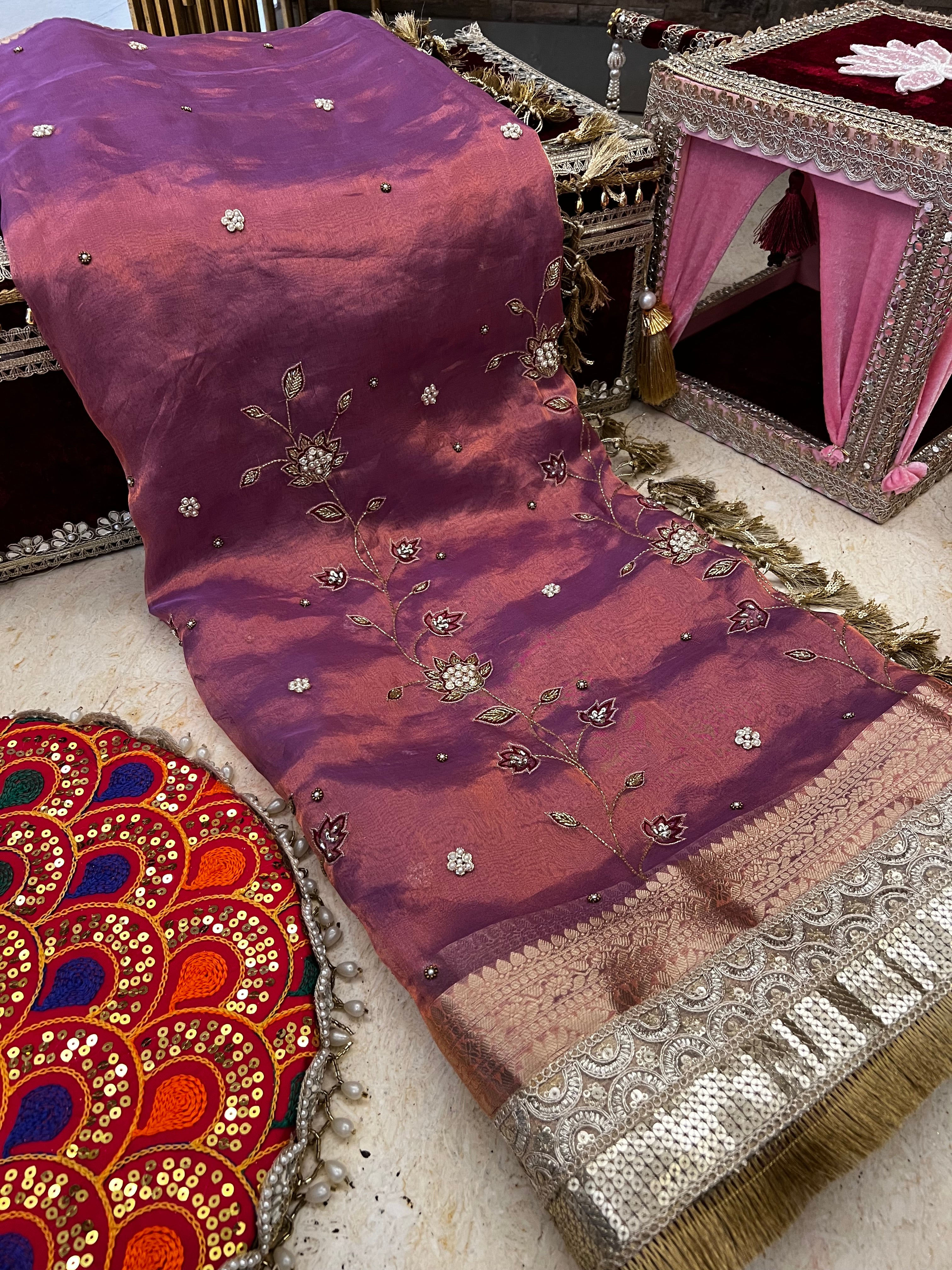 Onion Pink Saree