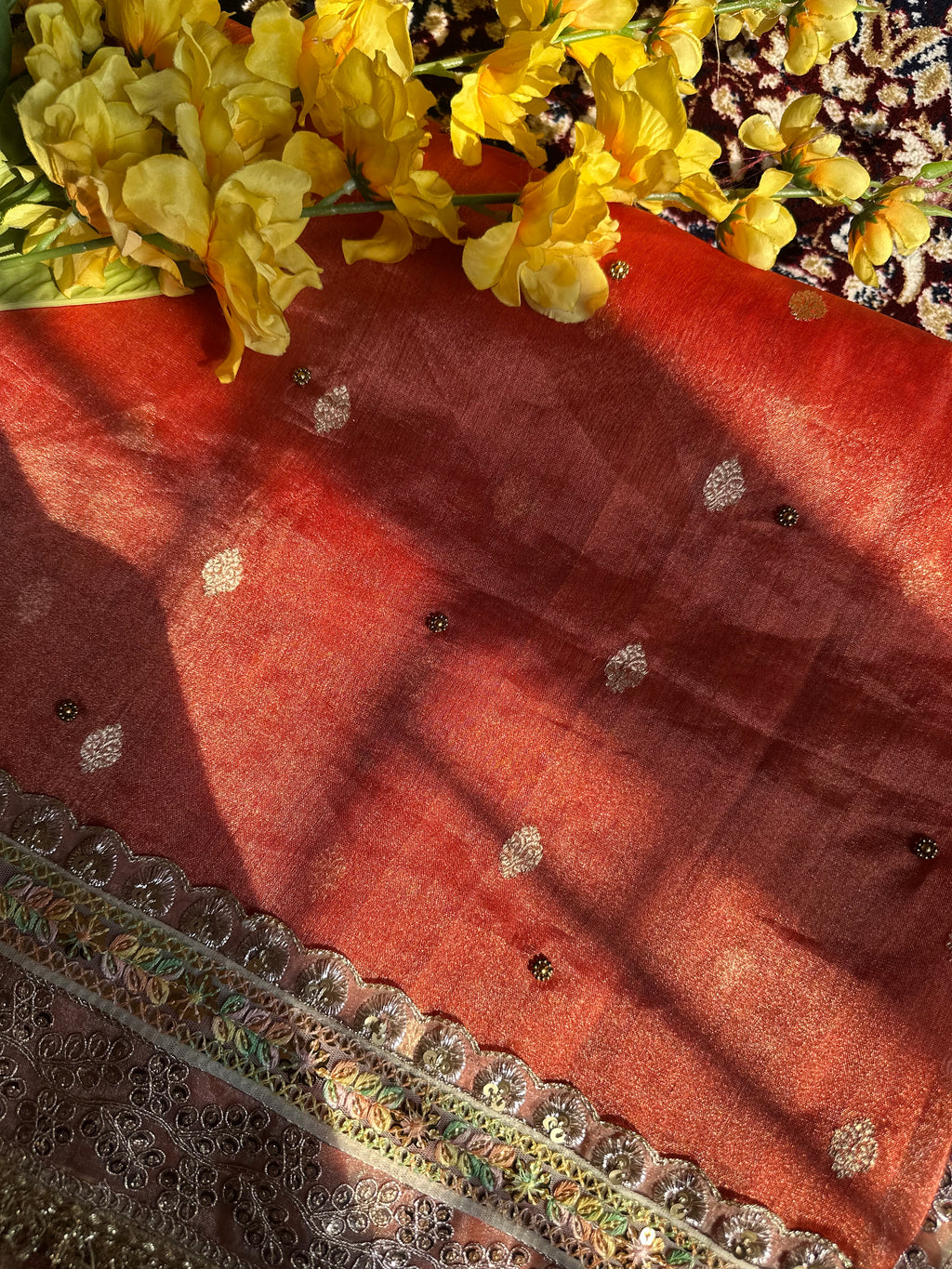 Pure Tissue Silk Saree With Kaduwa Booti