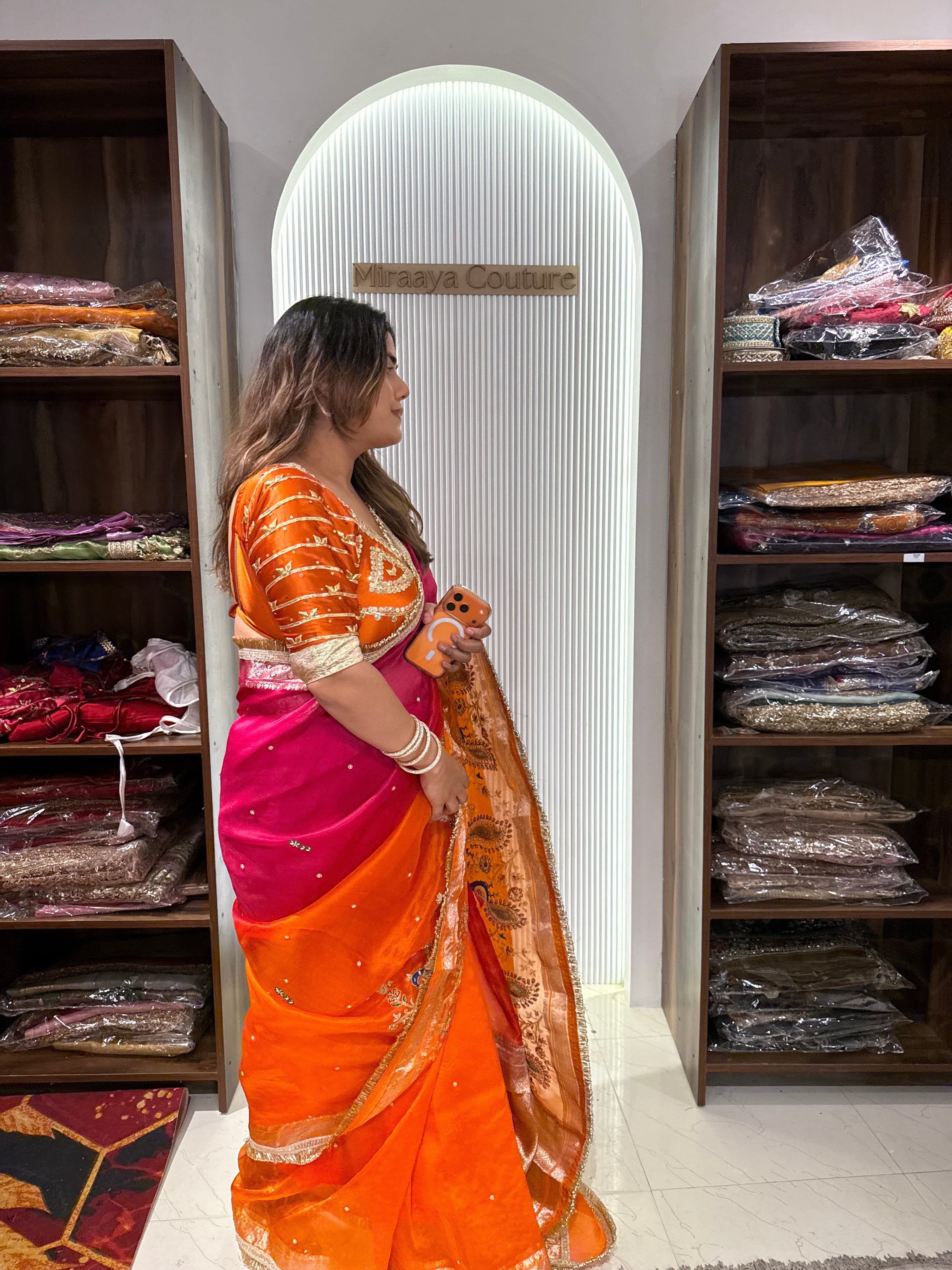 Bestseller - Pure Organza Silk Saree Without Aangi Blouse