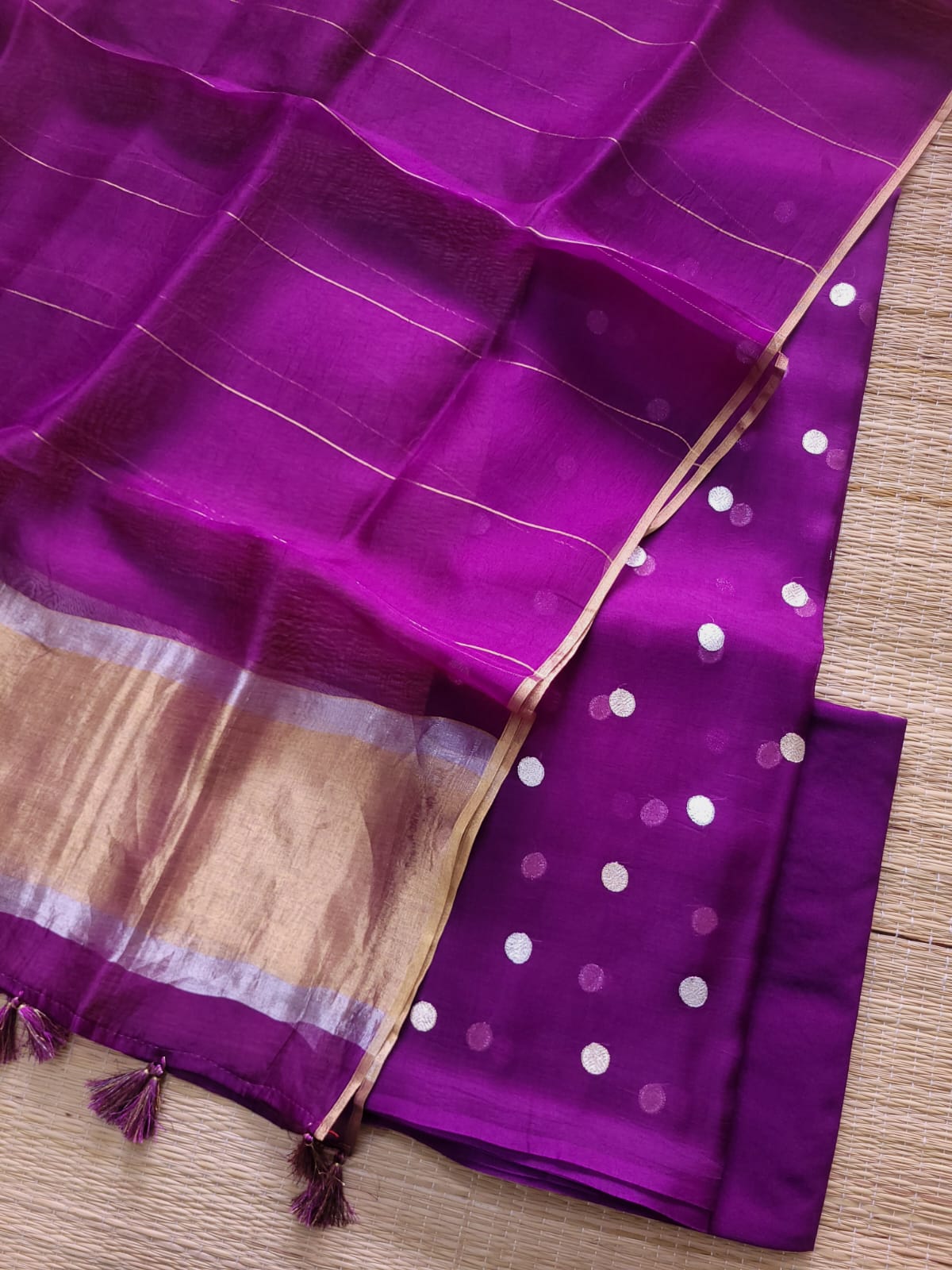 EXCLUSIVE BANARASI PURE ORGANZA SILK SUIT SET