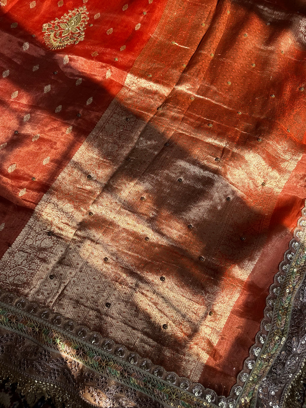 Pure Tissue Silk Saree With Kaduwa Booti