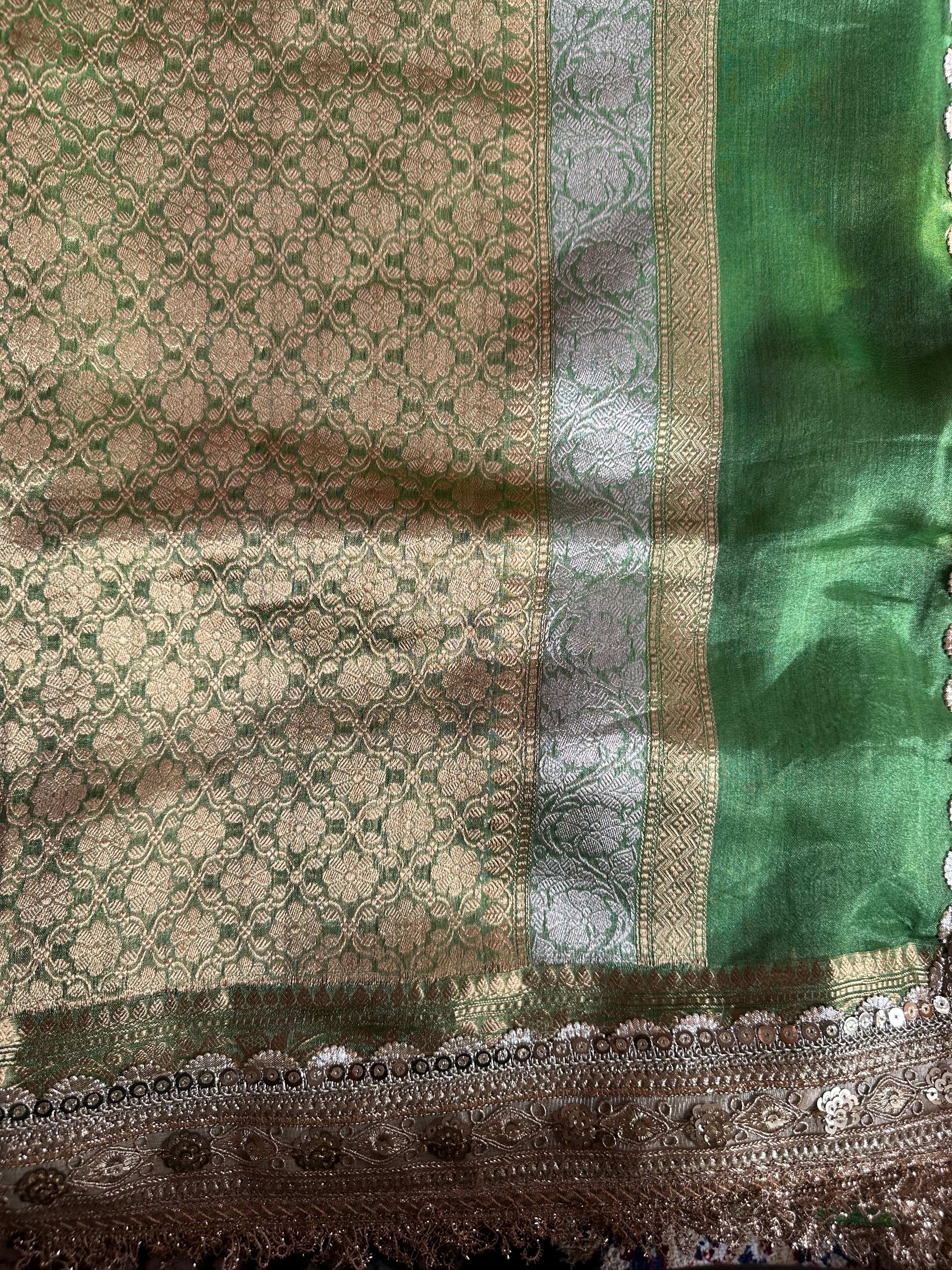 Pure Tissue Silk Saree With Kaduwa Booti