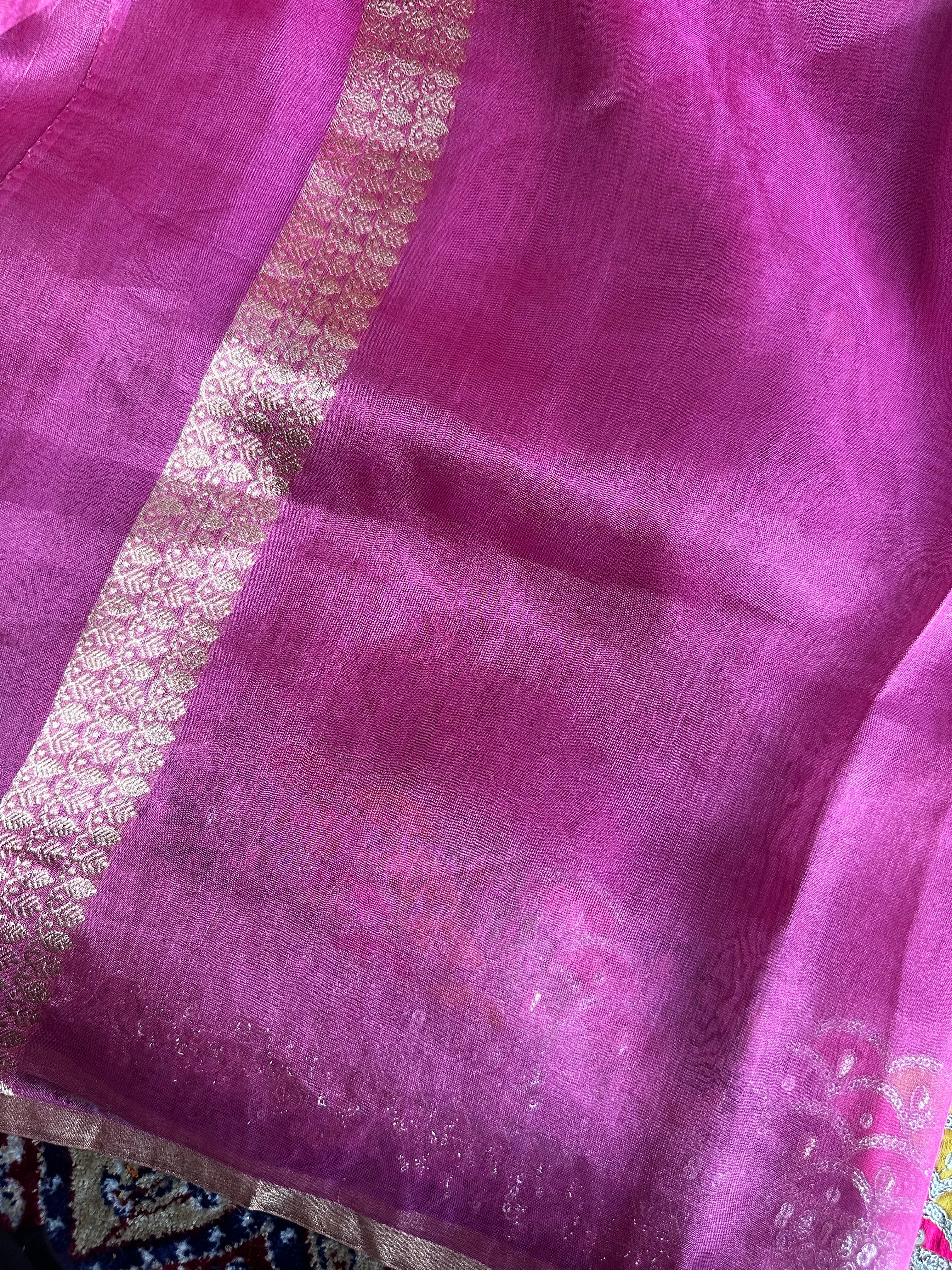 Pure Tissue Silk Saree With Kaduwa Booti
