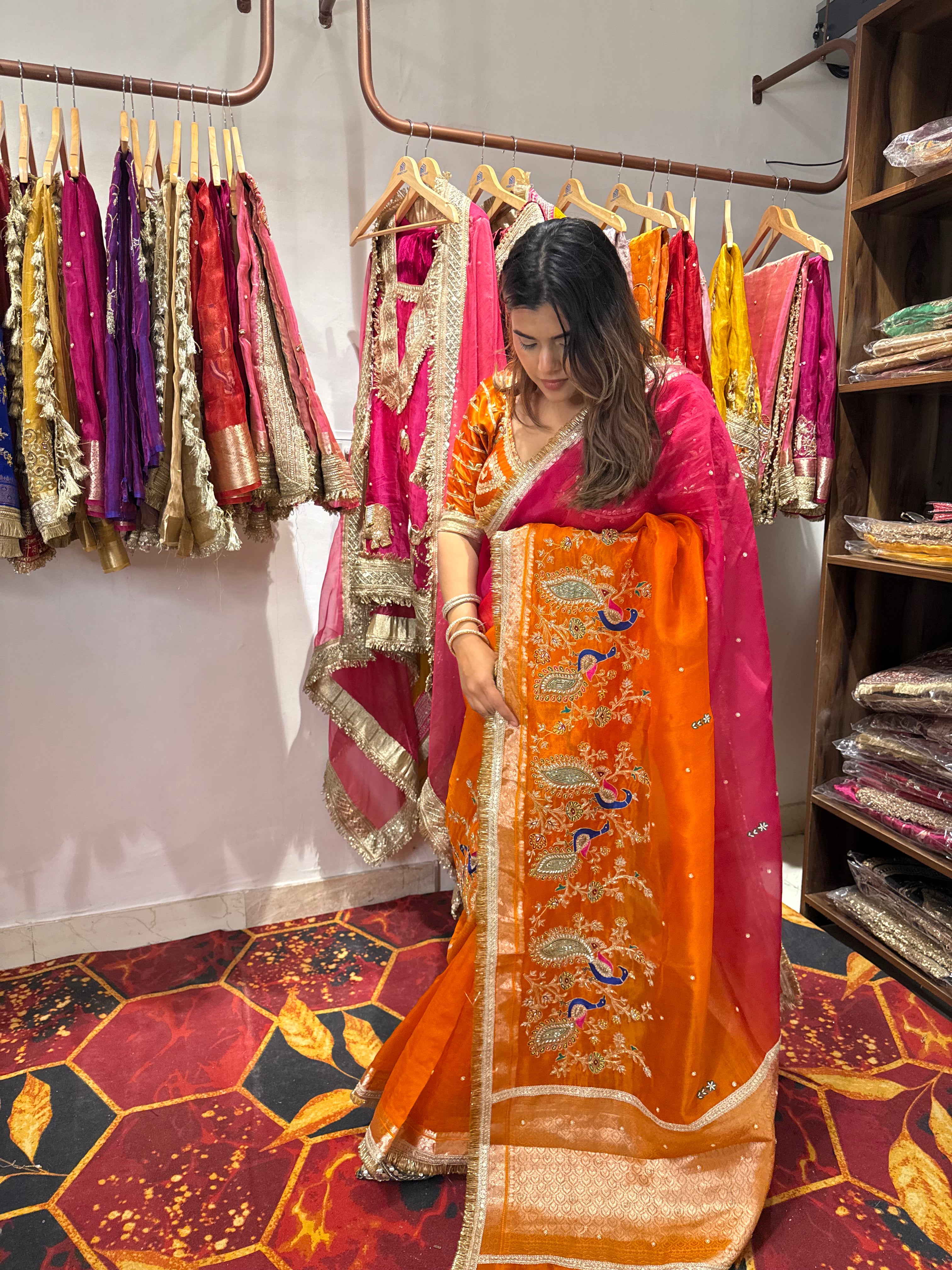 Bestseller - Pure Organza Silk Saree Without Aangi Blouse