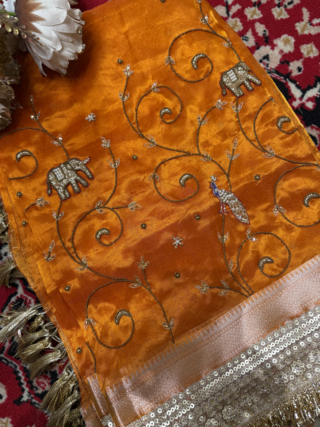 Sagan Waali Saree - Pure Tissue Silk Saree