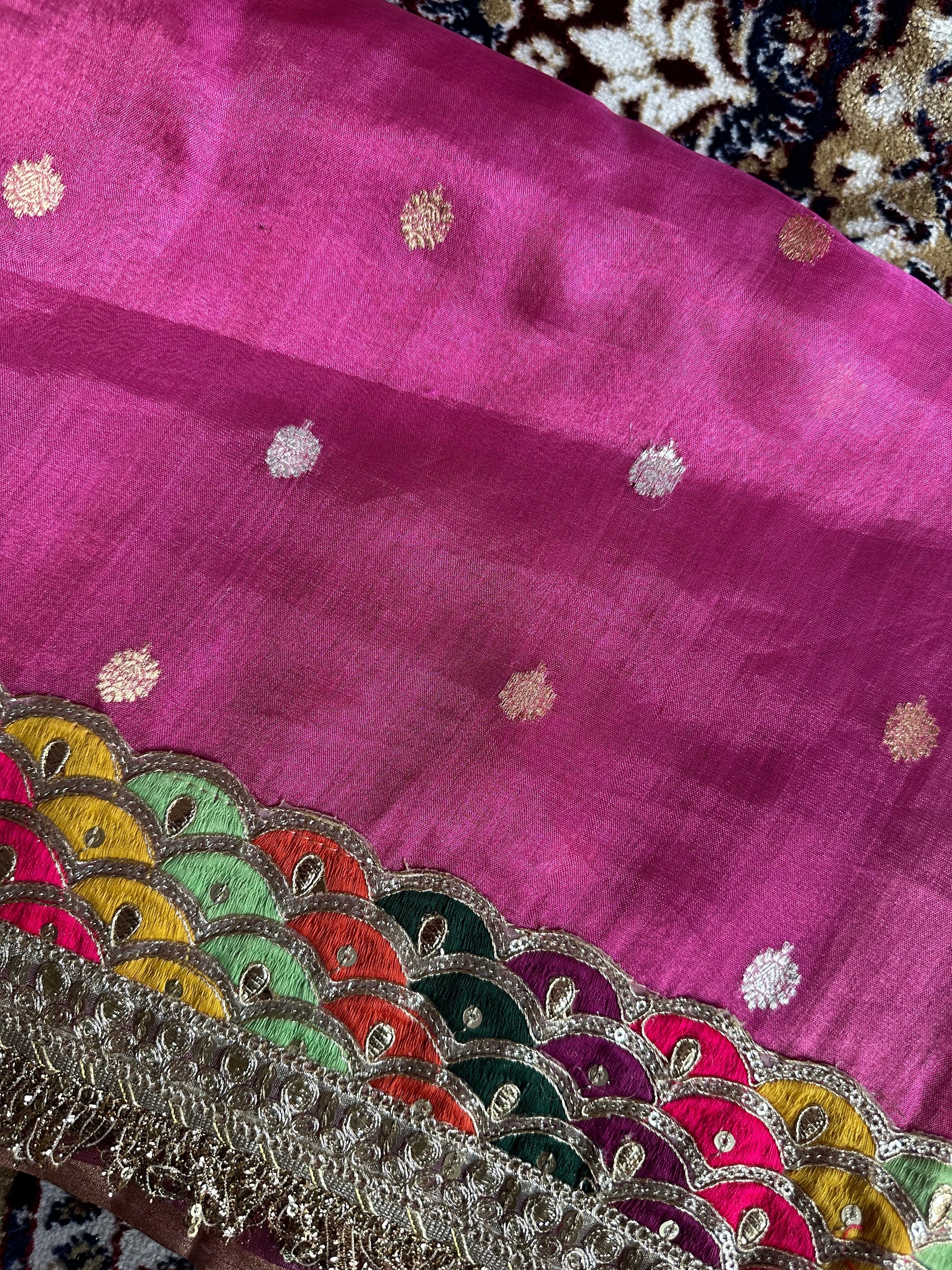 Pure Tissue Silk Saree With Kaduwa Booti