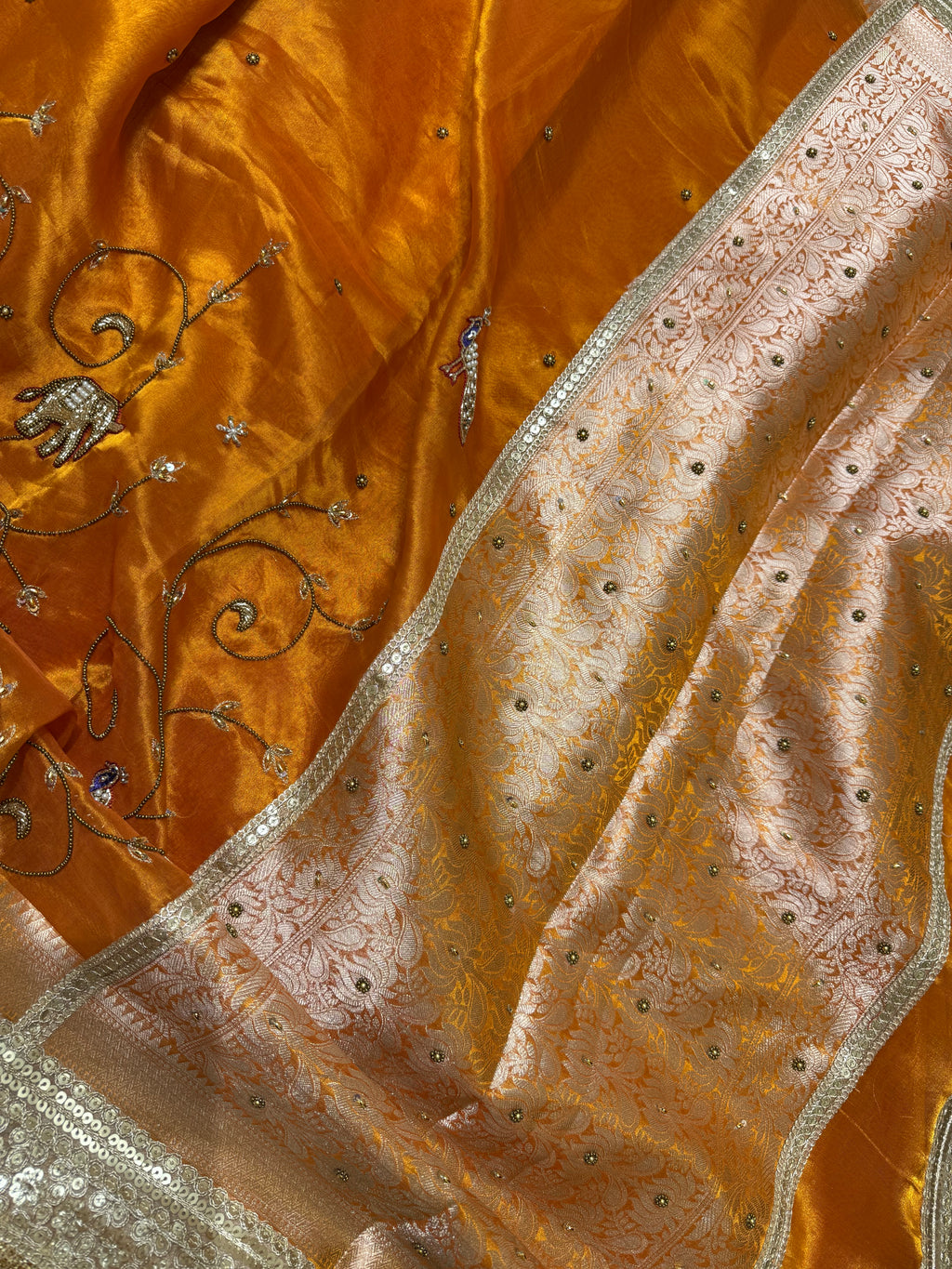 Sagan Waali Saree - Pure Tissue Silk Saree