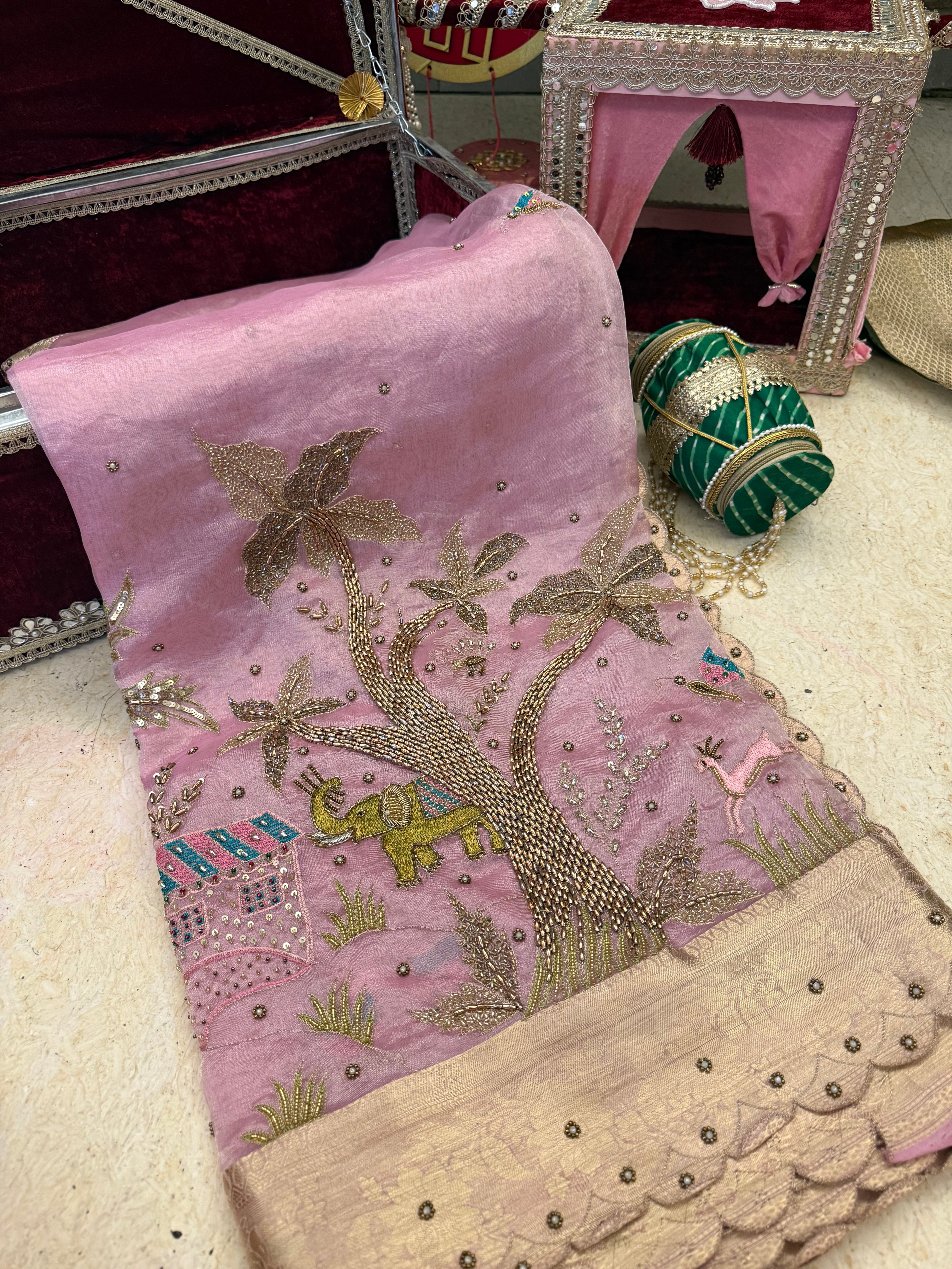 Handwoven Pure Tissue Silk Saree
