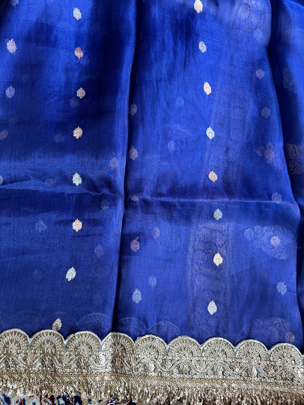 Pure Tissue Silk Saree With Kaduwa Booti