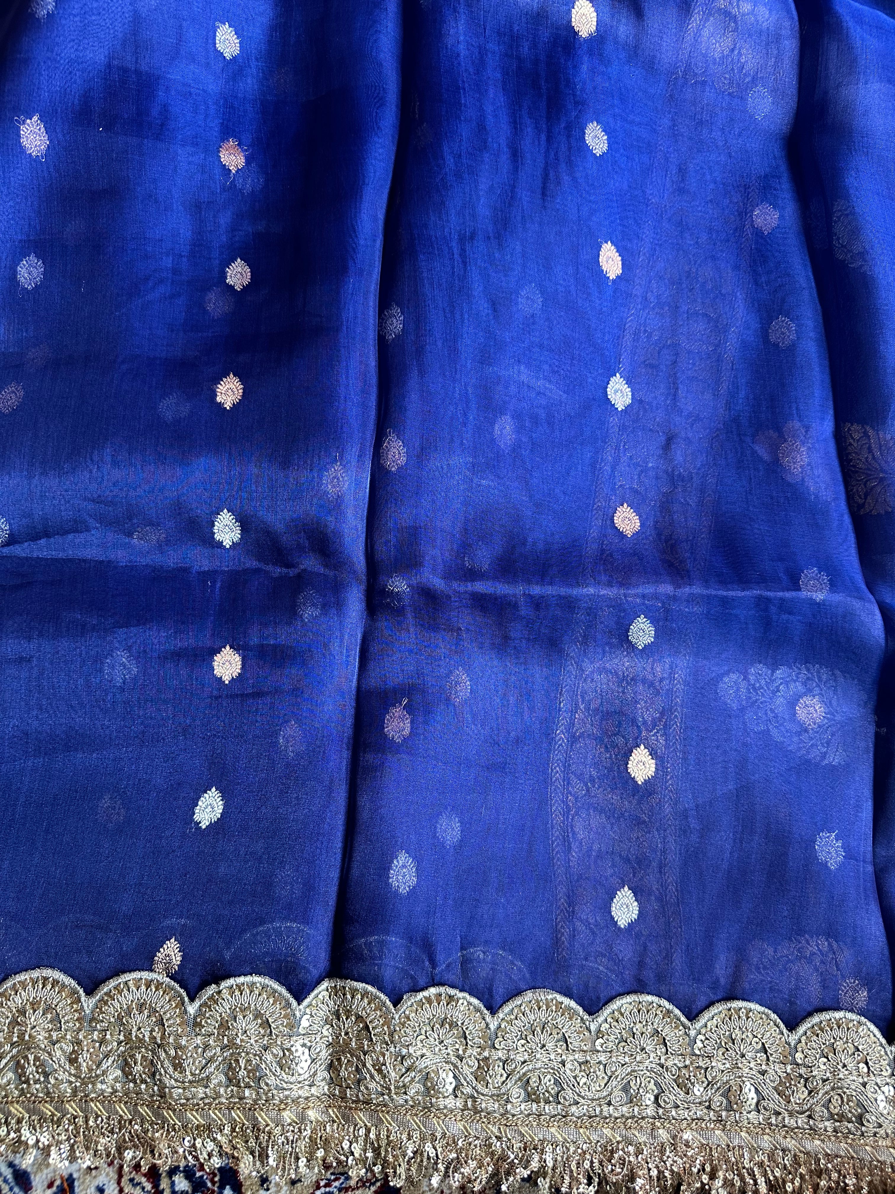Pure Tissue Silk Saree With Kaduwa Booti