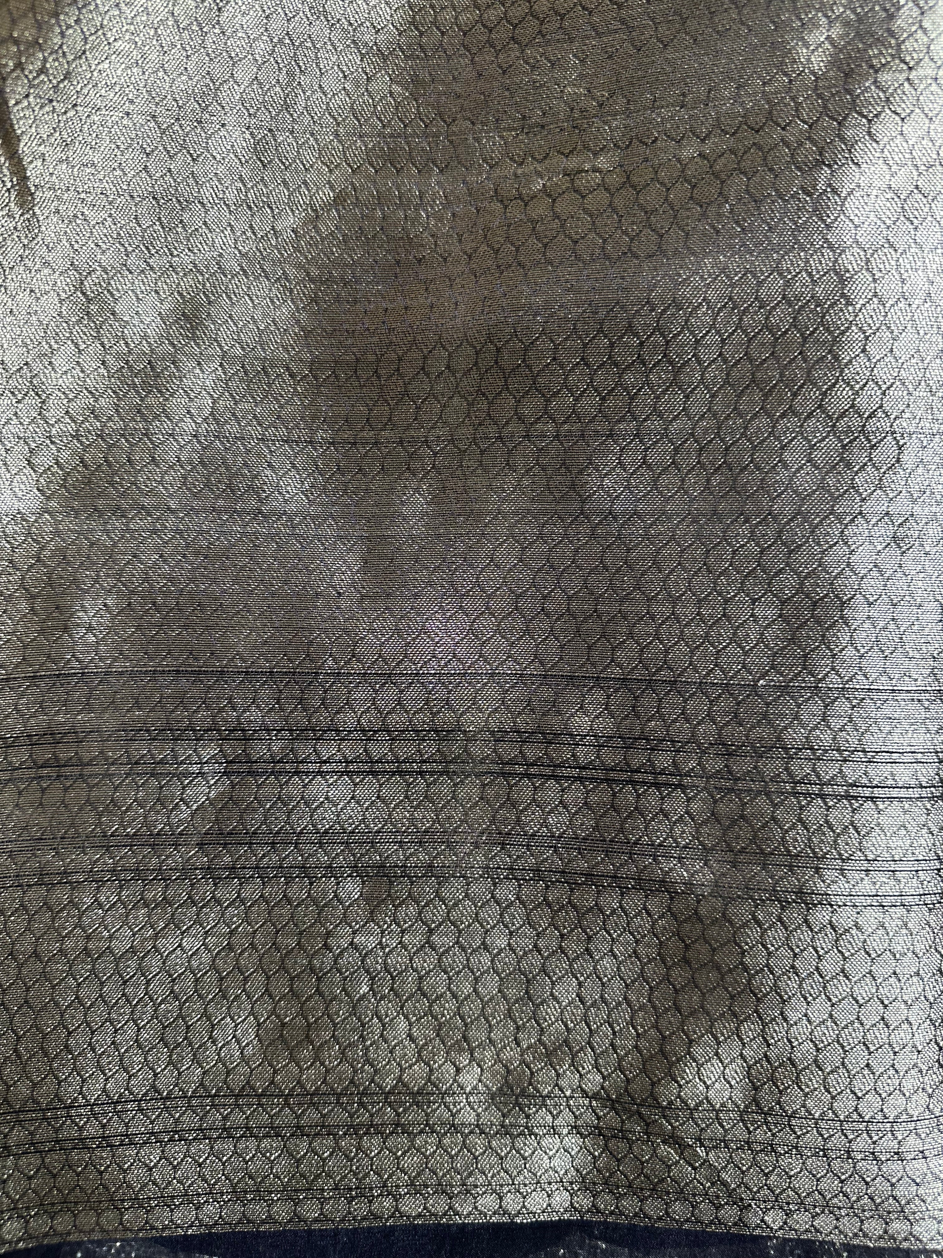 Pure Tissue Silk Saree With Hand Embroidery