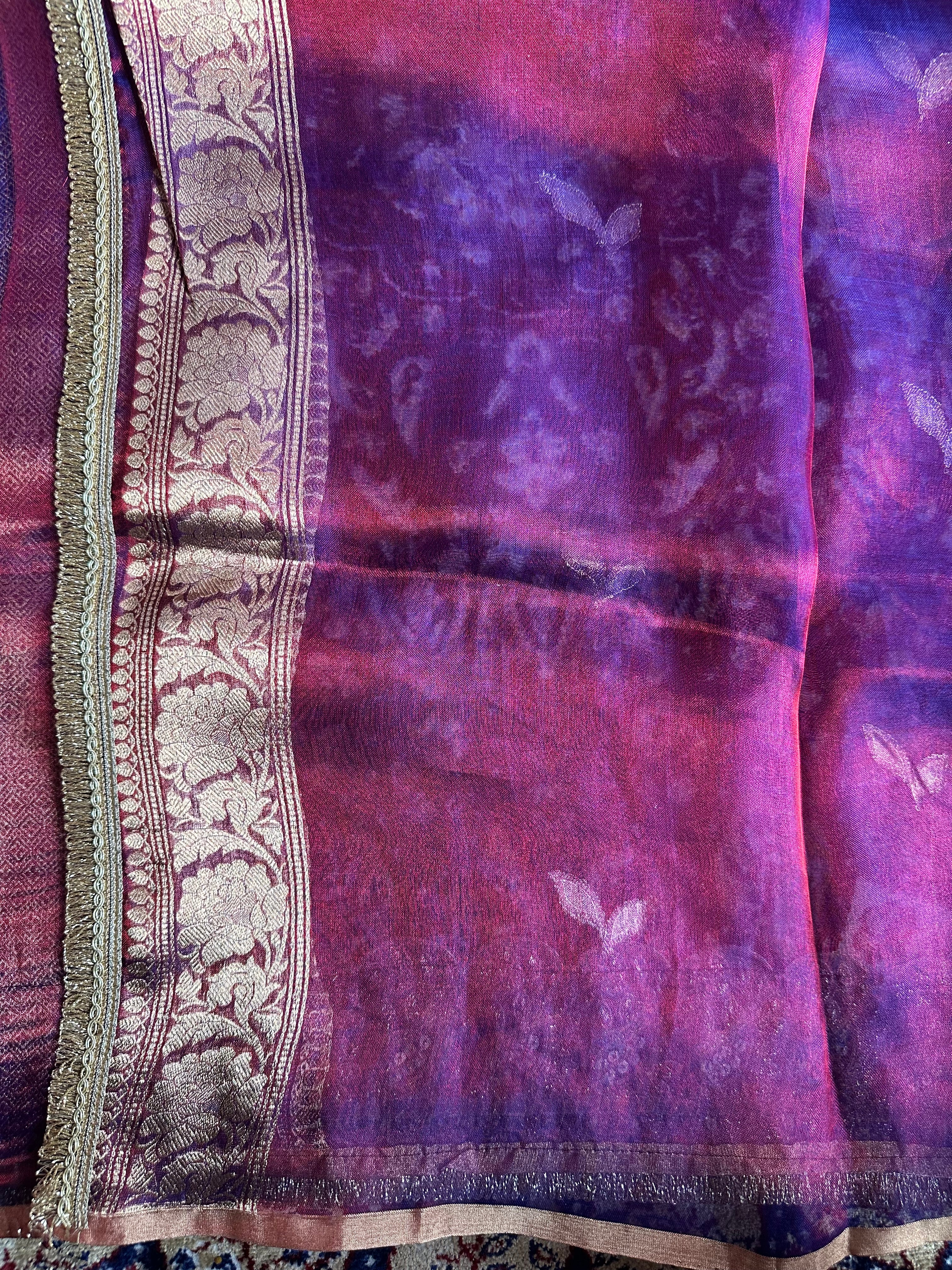 Pure Tissue Silk Saree With Kaduwa Booti