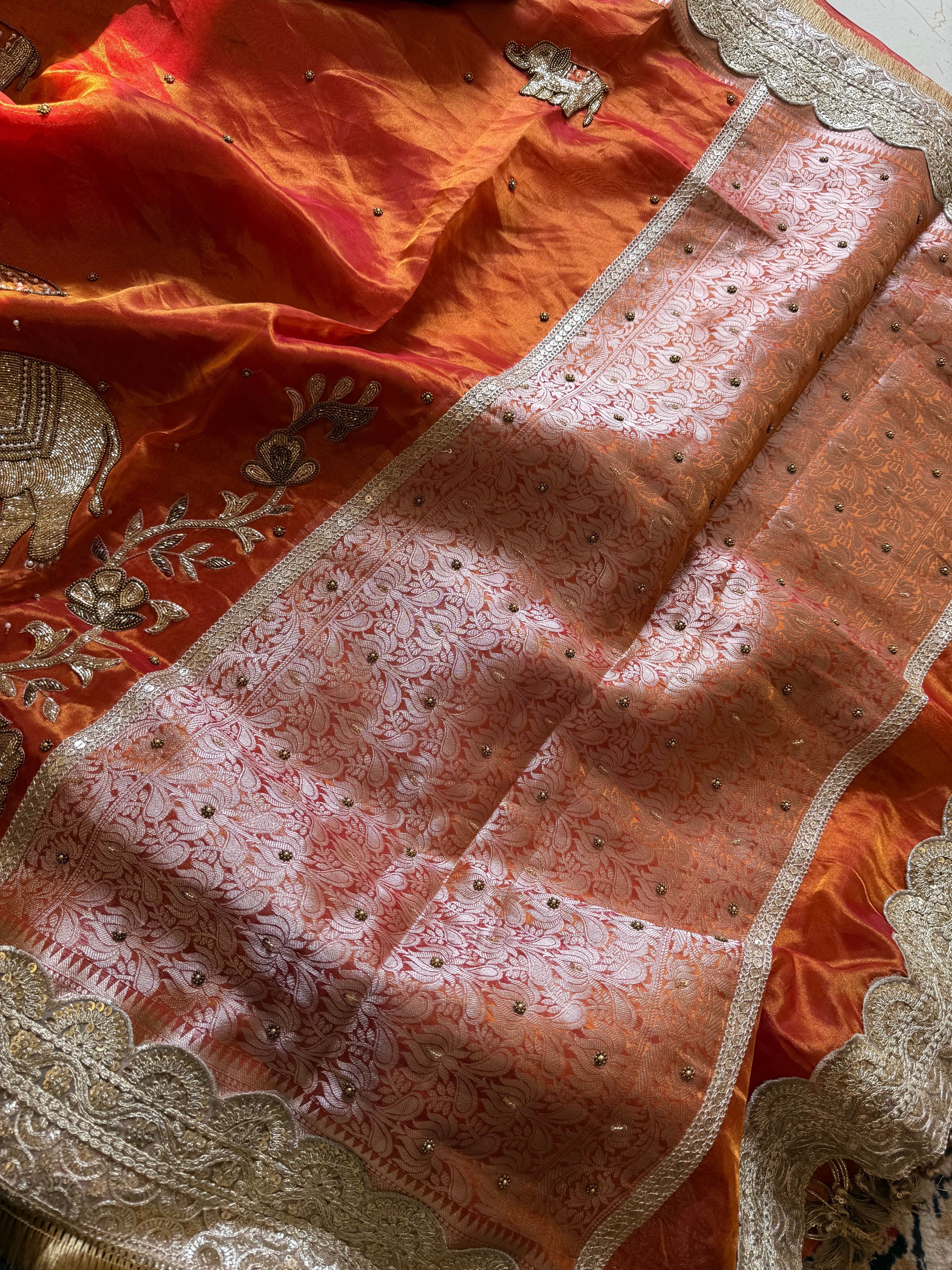 Roke Waali Sarees - Pure Tissue Silk Saree