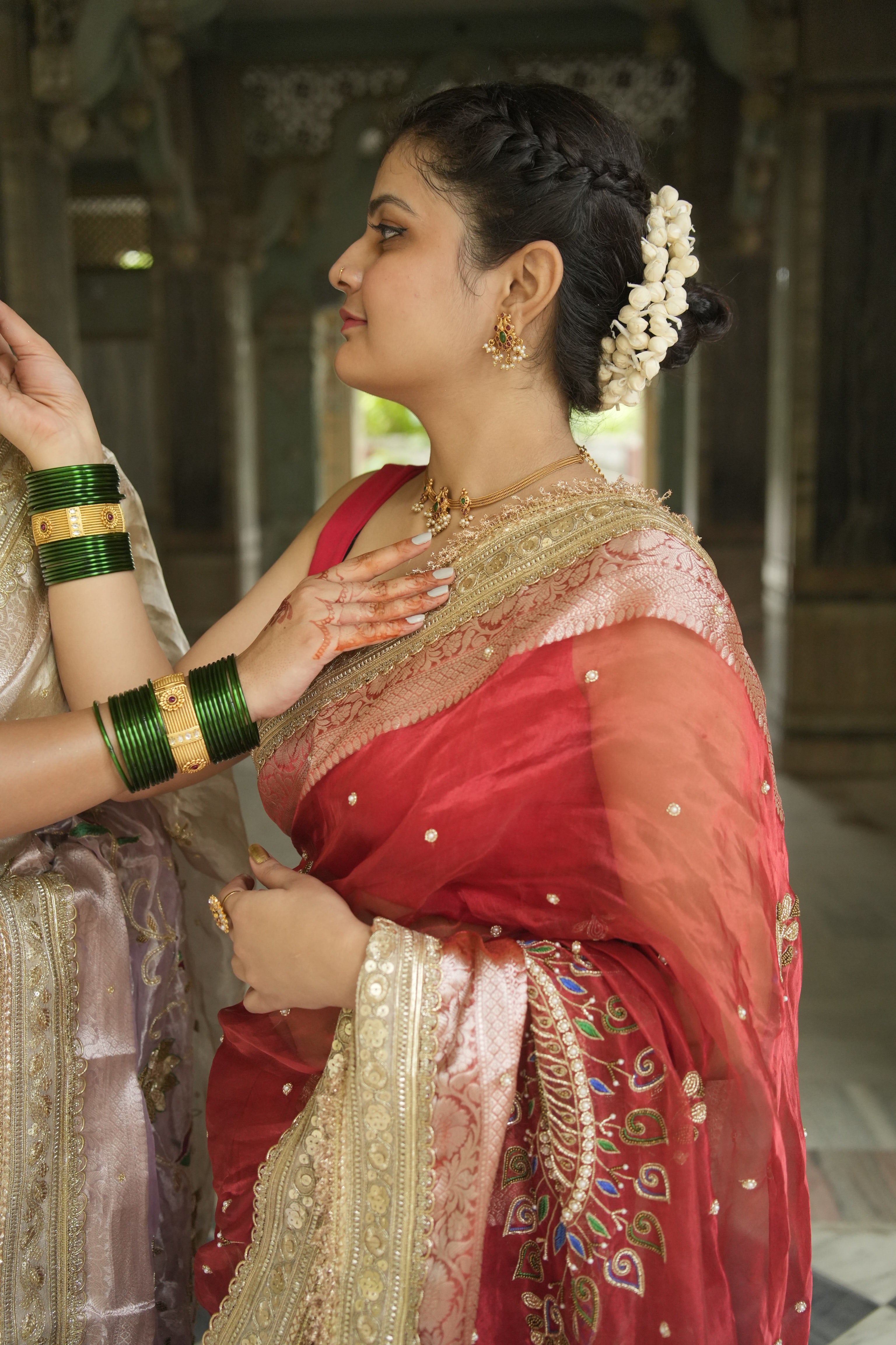 Ishq Ki Kahani - Pure Tissue Silk Saree With Hand Embroidery