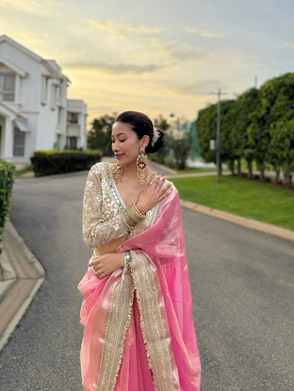 Isha Borah - Pure Tissue Silk Saree