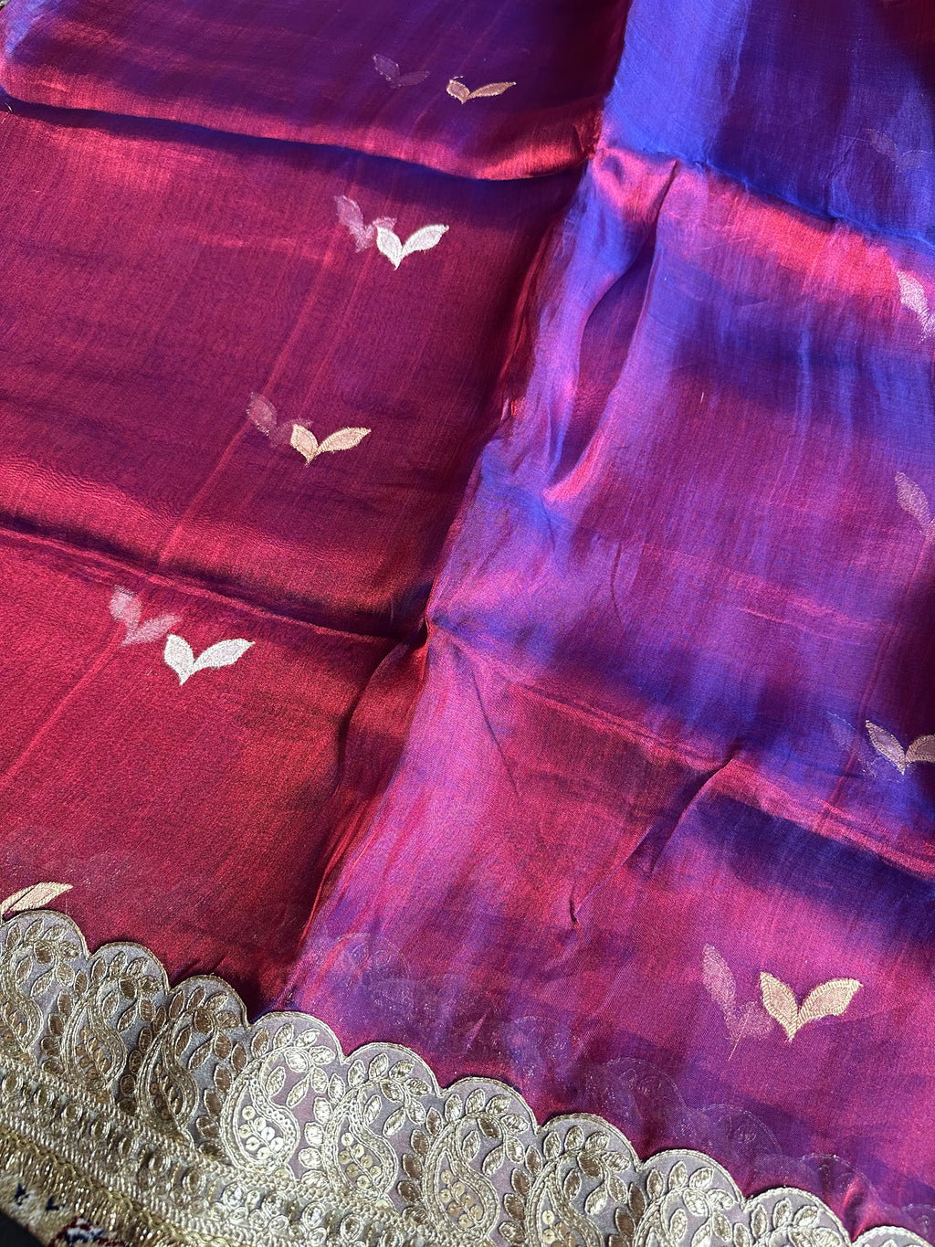 Pure Tissue Silk Saree With Kaduwa Booti