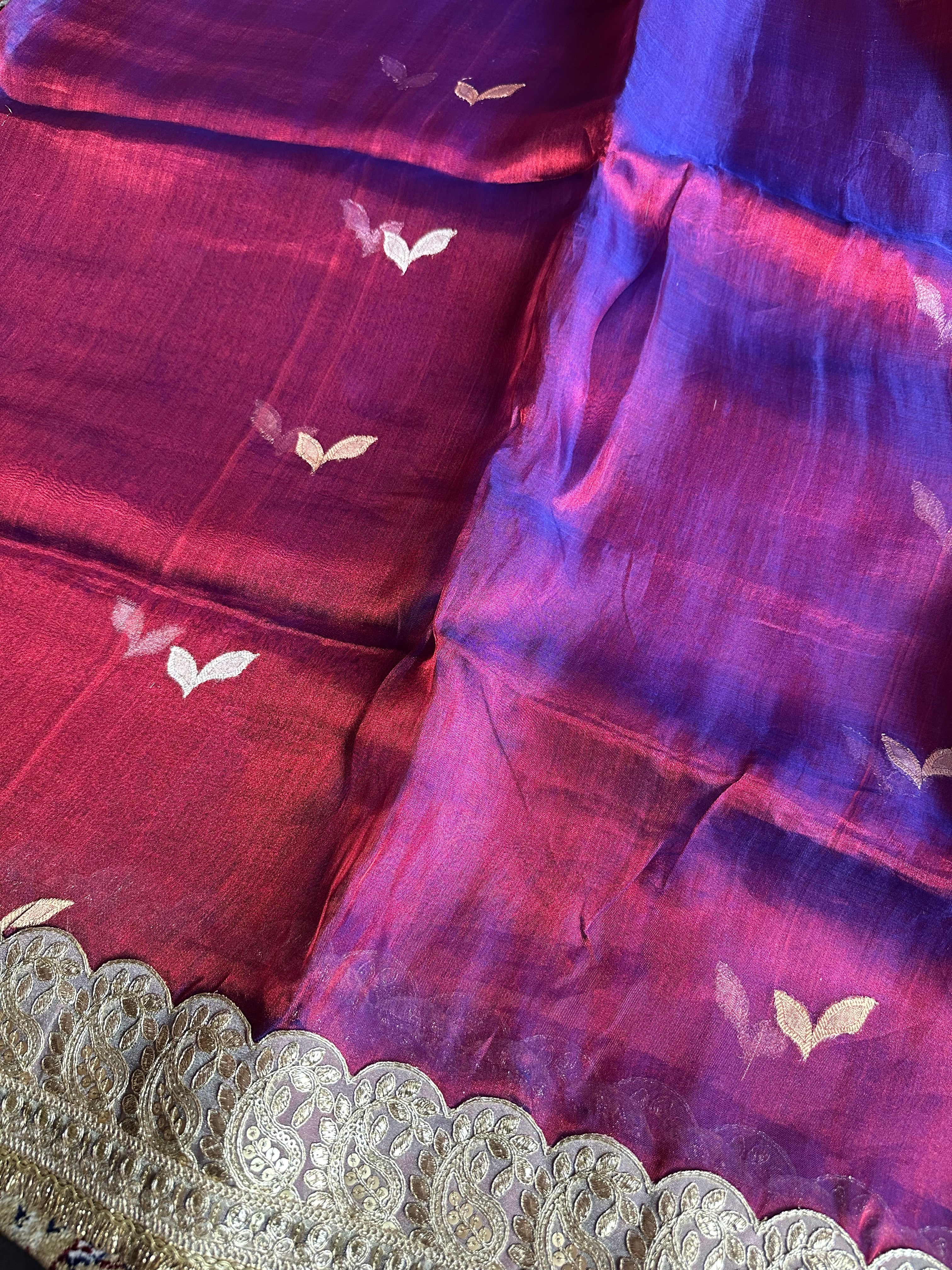 Pure Tissue Silk Saree With Kaduwa Booti