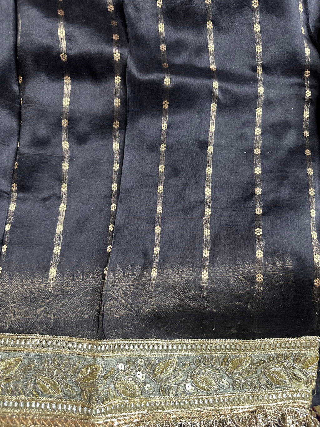 Pure Tissue Silk Saree With Hand Embroidery