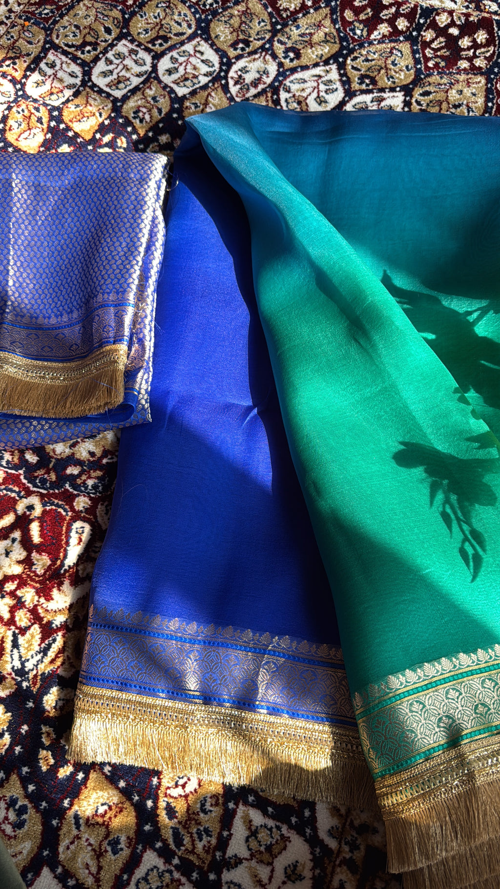 Chaandni — Pure Banarasi Organza Silk Saree in Ombré Shade