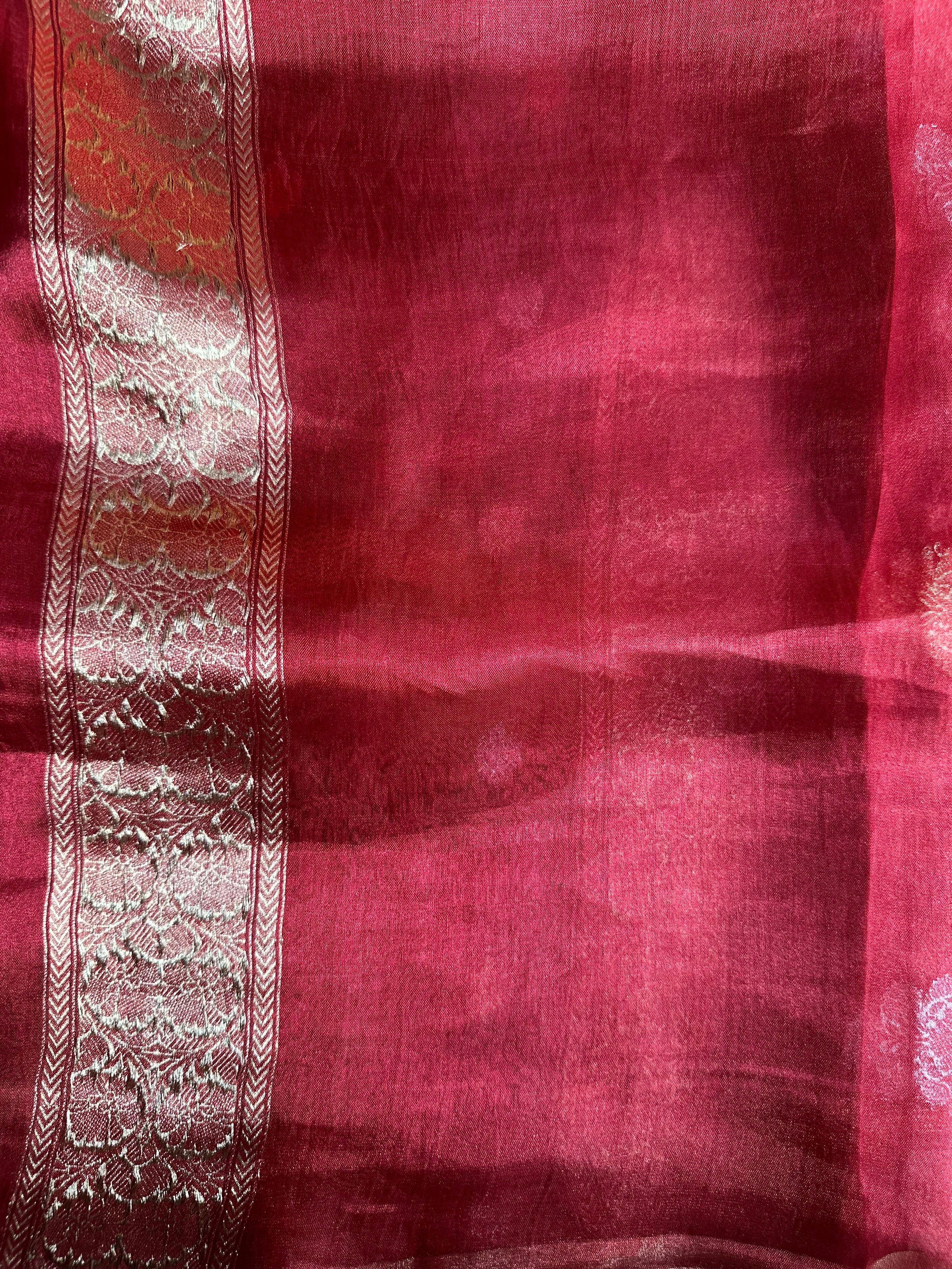 Pure Tissue Silk Saree With Kaduwa Booti