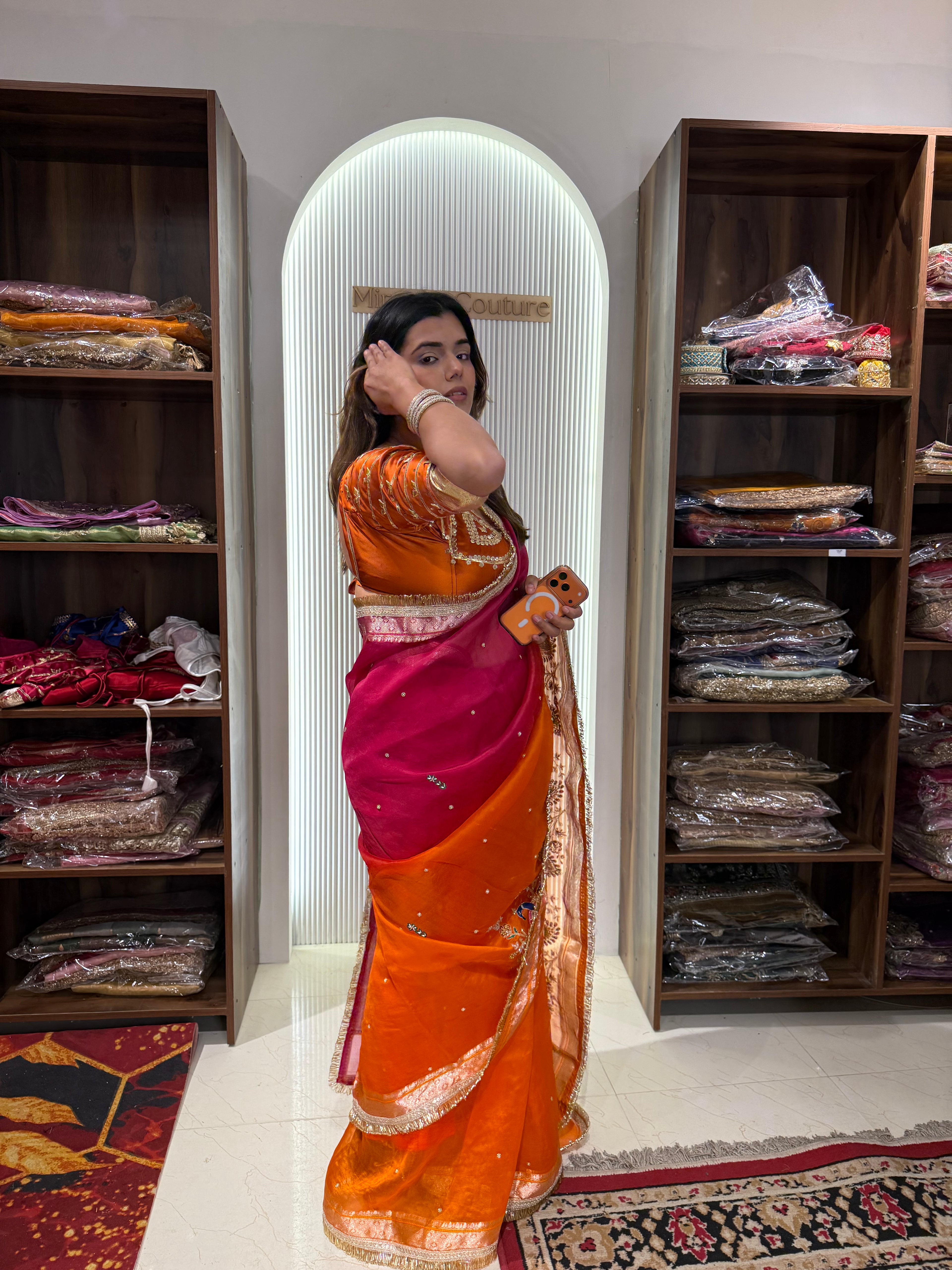 Bestseller - Pure Organza Silk Saree Without Aangi Blouse