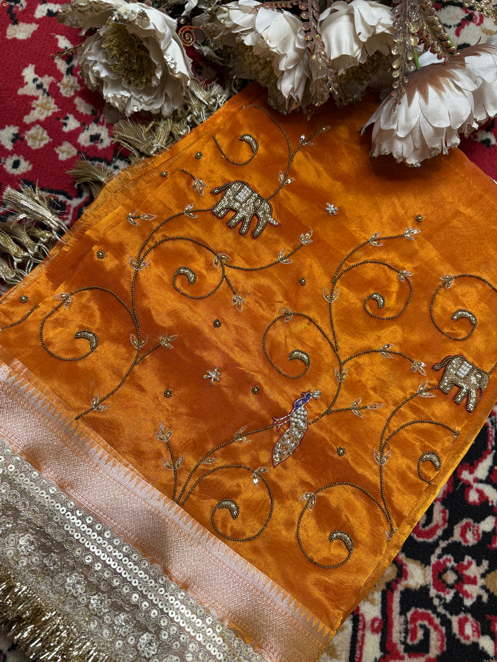 Sagan Waali Saree - Pure Tissue Silk Saree