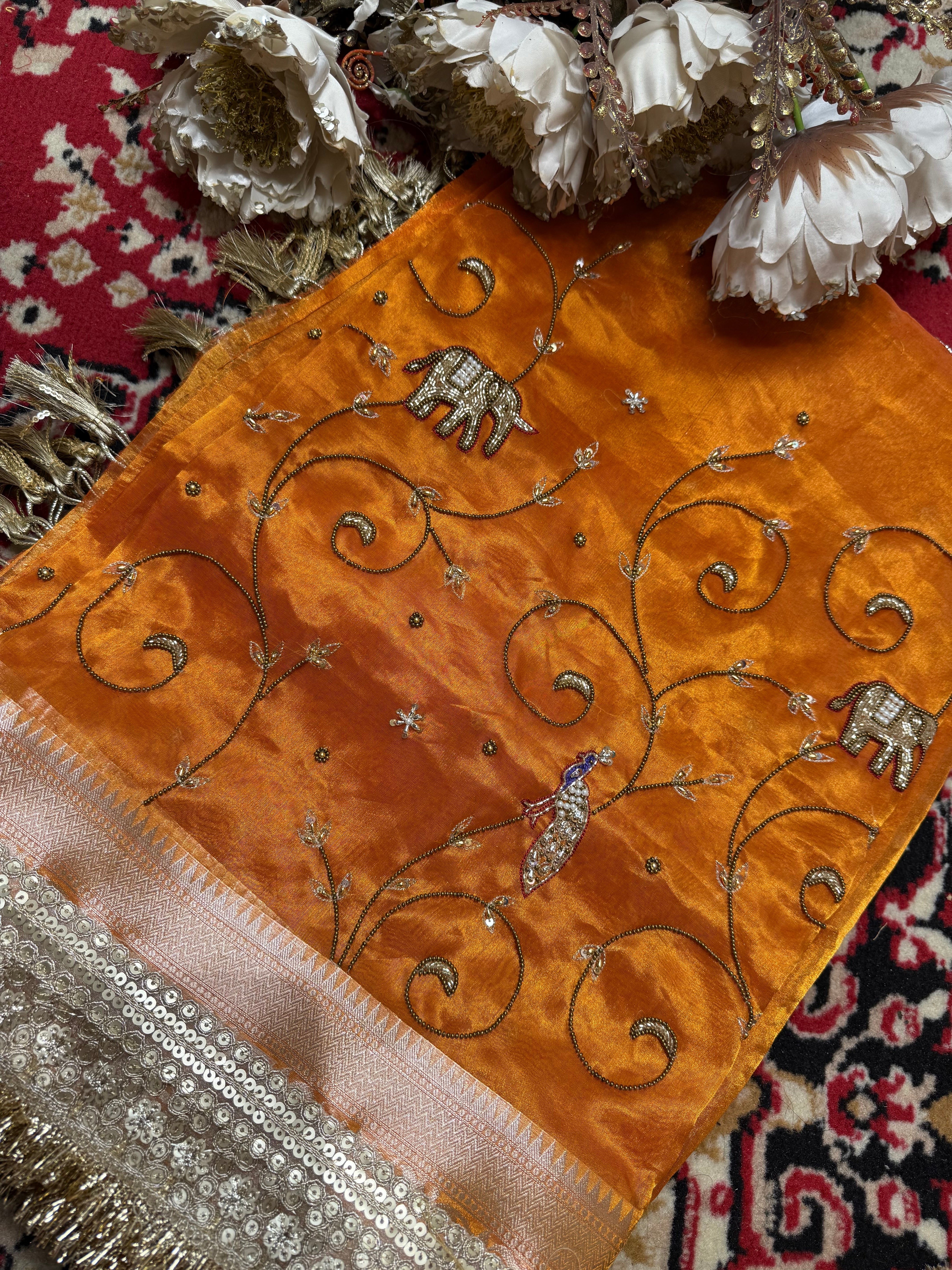 Sagan Waali Saree - Pure Tissue Silk Saree