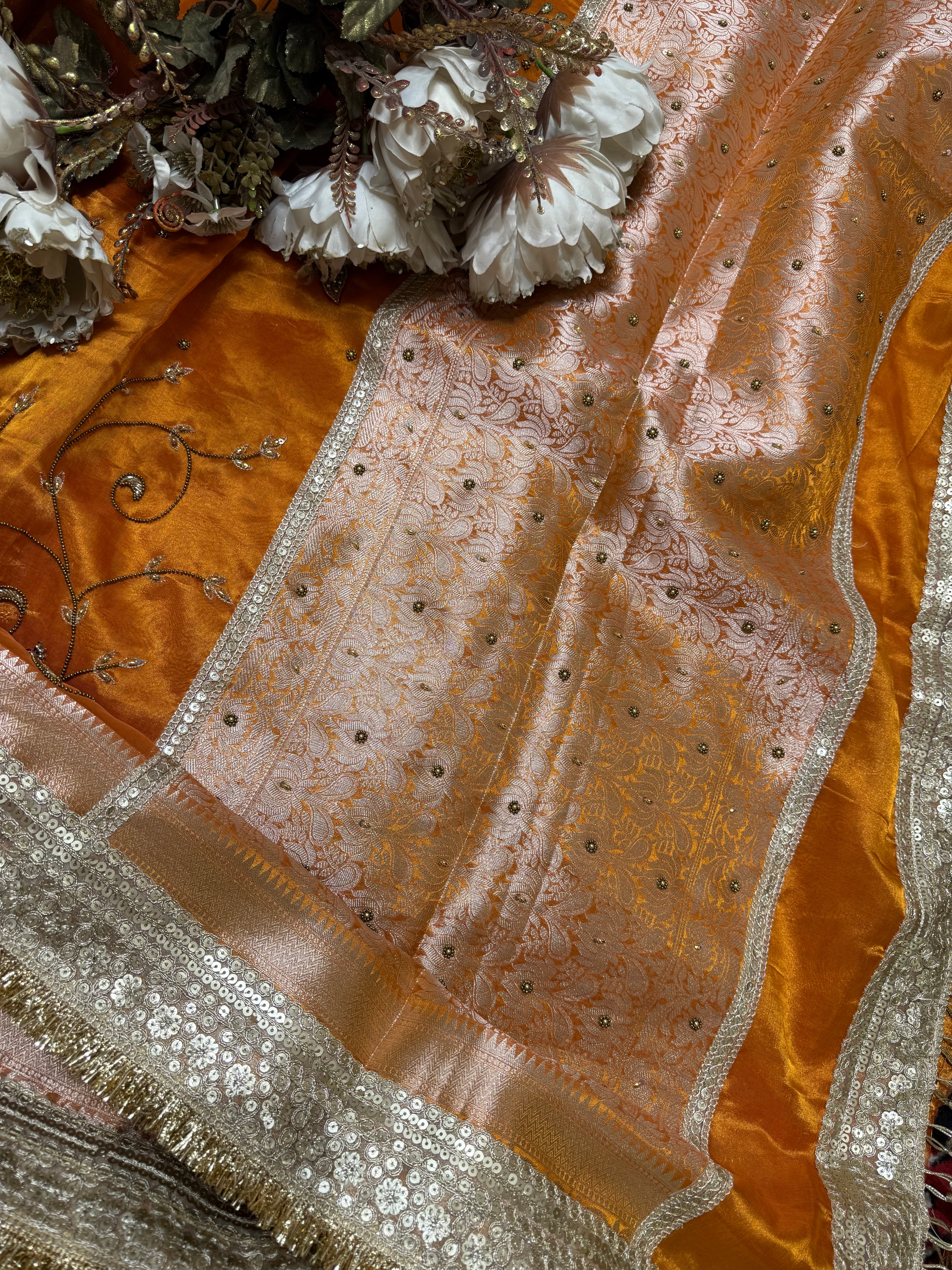 Sagan Waali Saree - Pure Tissue Silk Saree